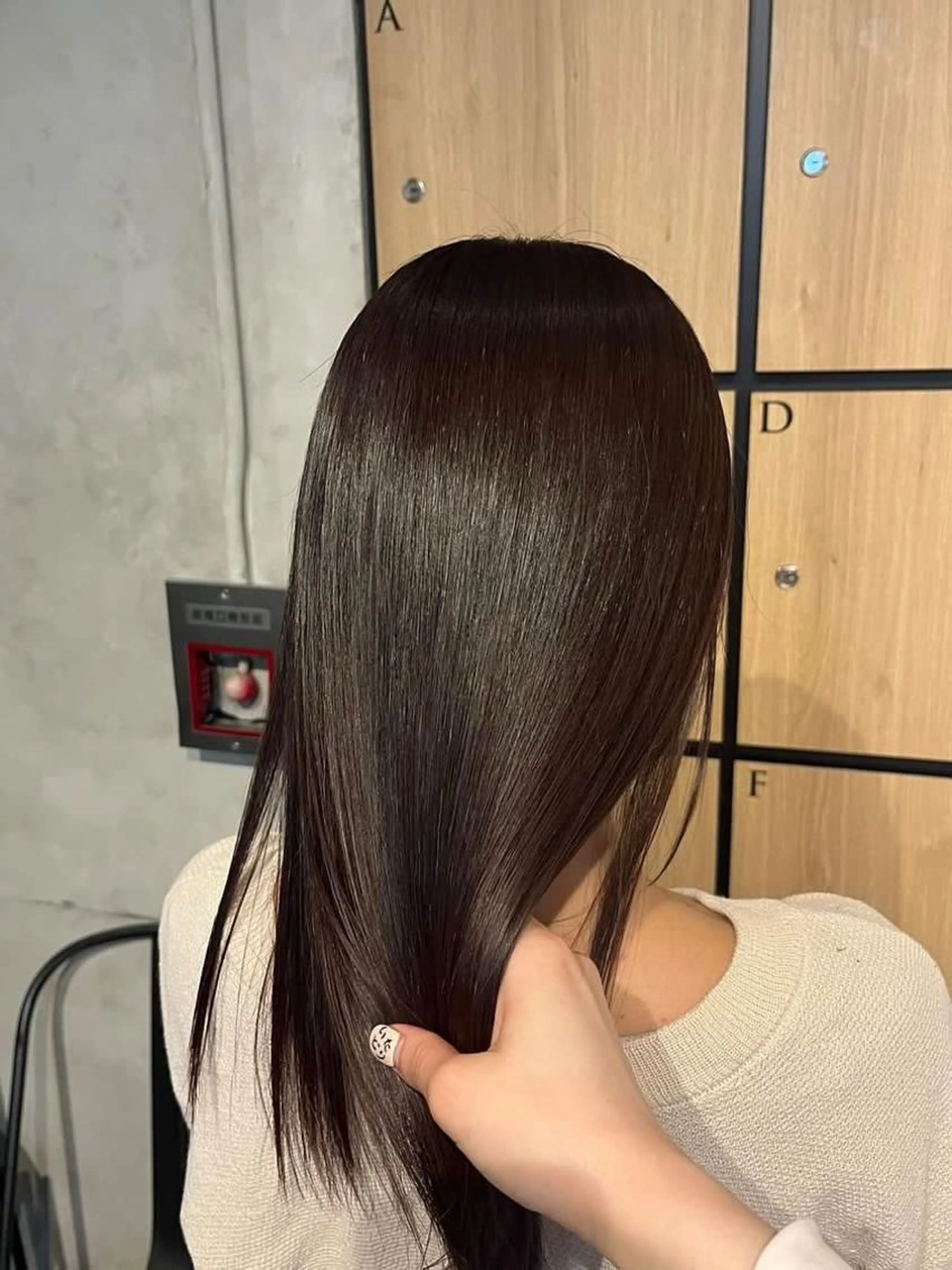 ミディアム ケアカラー トリートメント ヘアカラー トリートメント 髪質改善サロン 梅田/ヨナミネのヘアスタイル