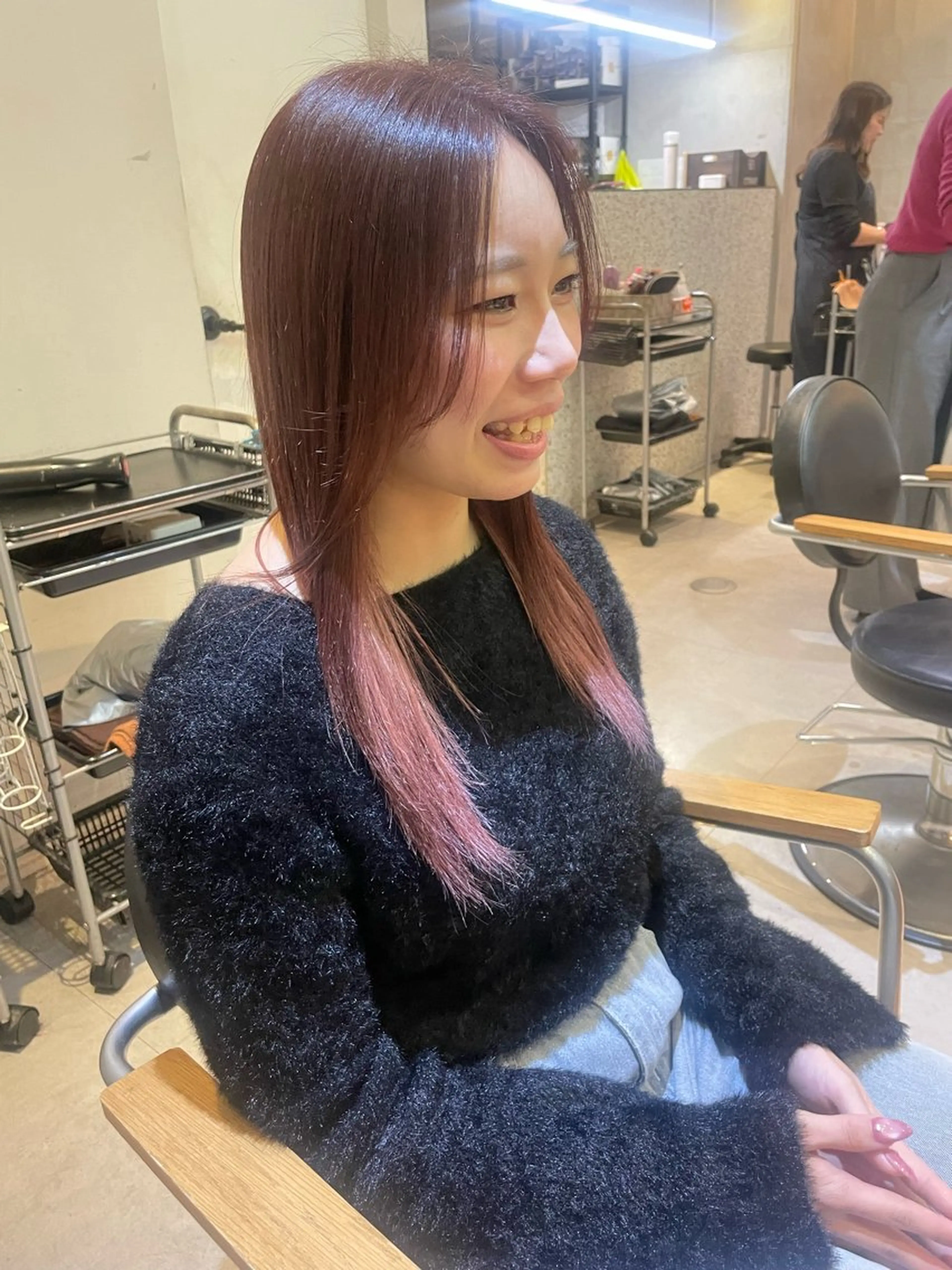 ミディアム カラー Hika.ハイトーン 髪質改善🩵ᩚ🫧のヘアスタイル