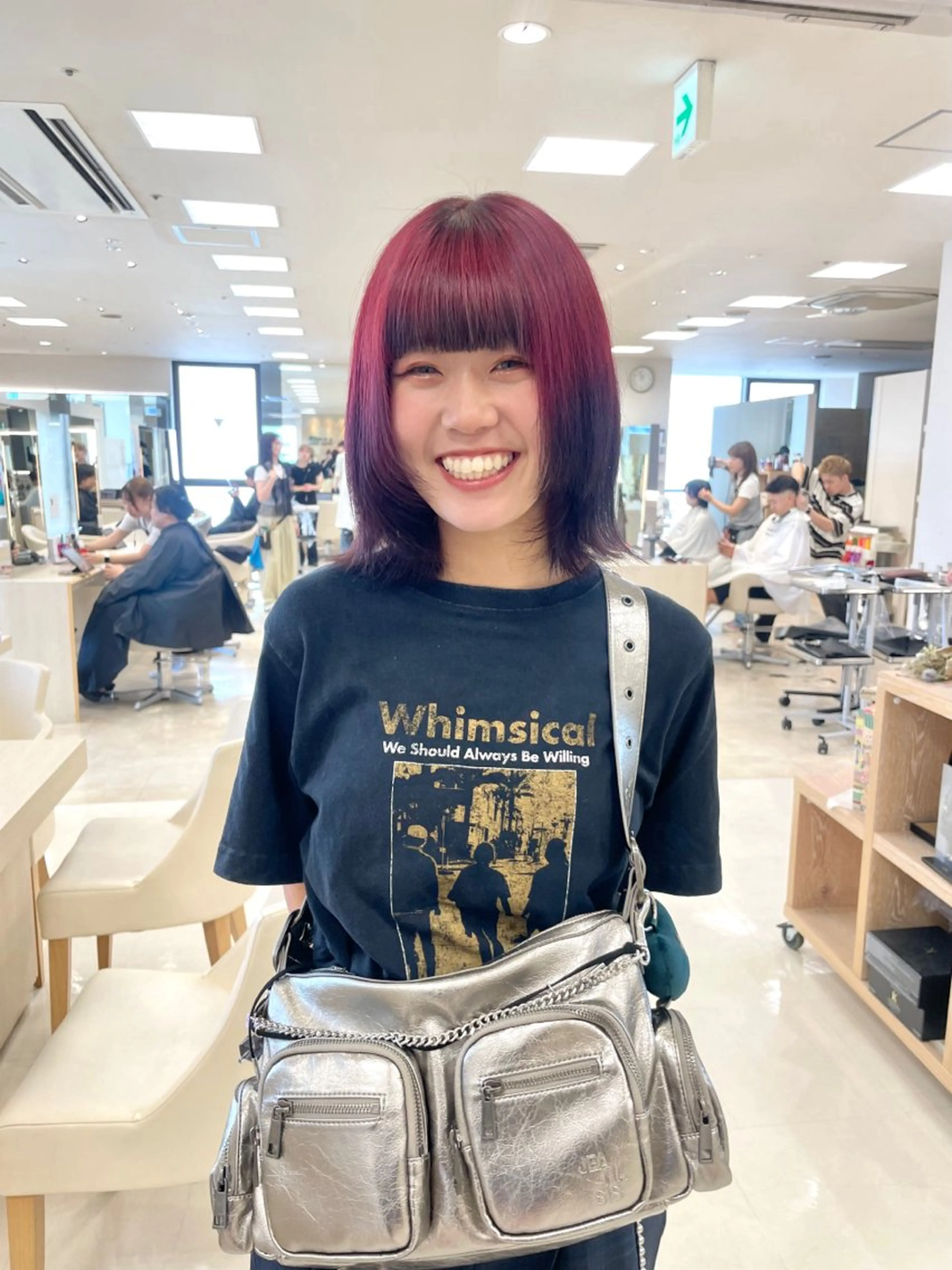 ミディアム カラー ヘアアレンジ 🍒KIKUCHI KANAE🍒のヘアスタイル