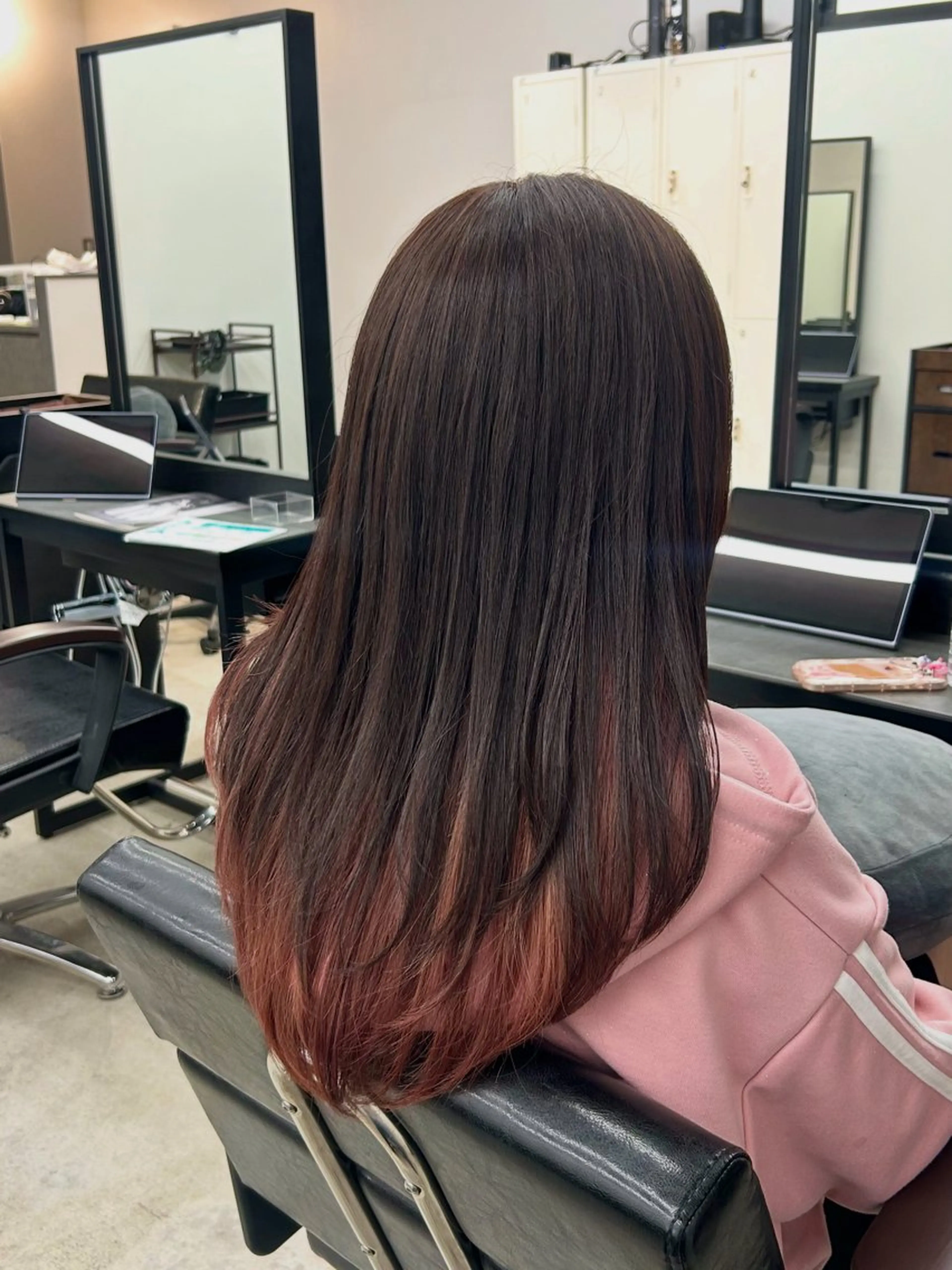 ロング カラー ヘアカラー ボブ/暖色カラー 🎧 kei 🎀のヘアスタイル