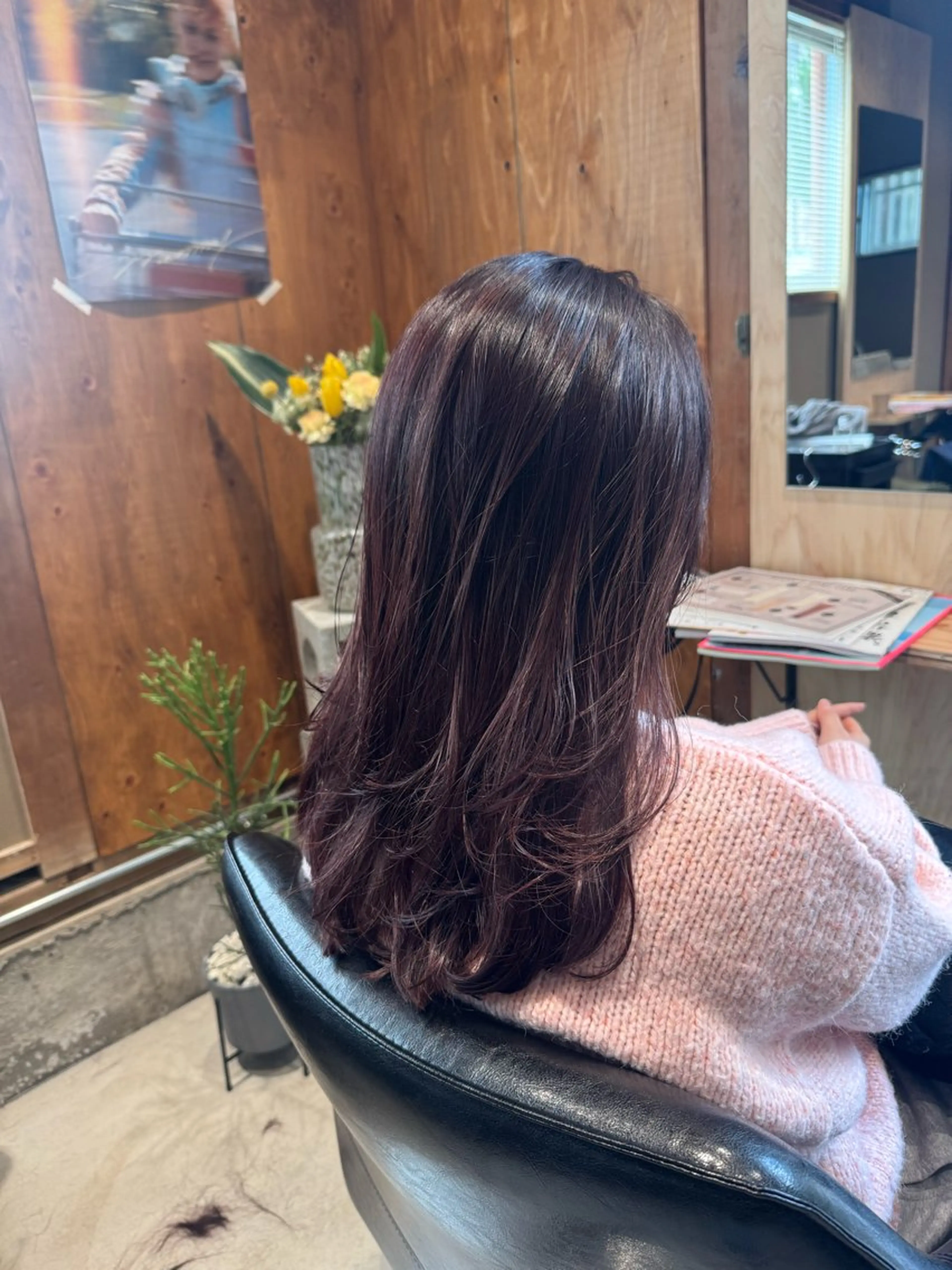 カラー ラベンダーカラー ラベンダーピンク ピンクカラー カット ヘアカラー トリートメント 大迫 江梨のヘアスタイル