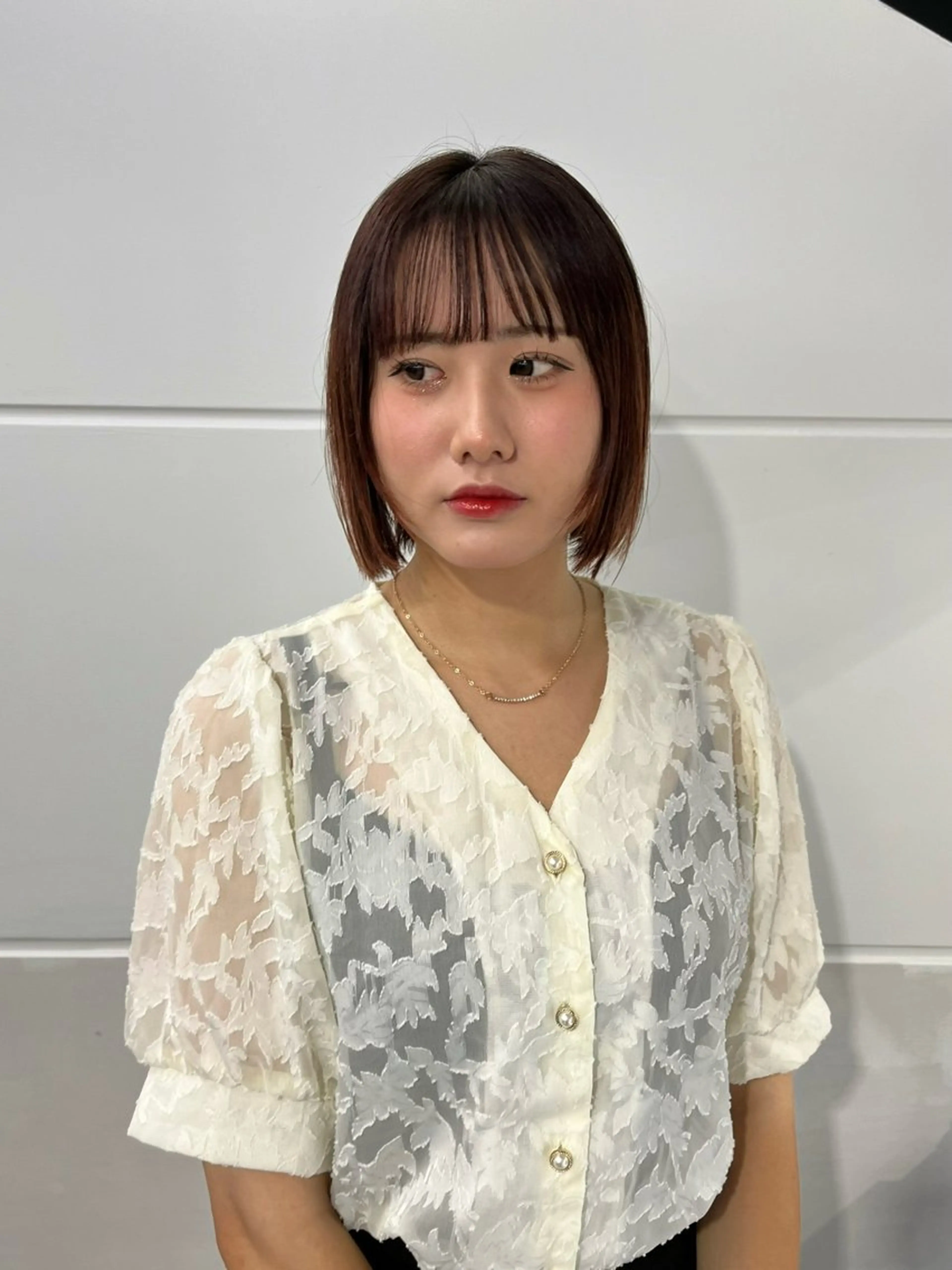 ショート カラー 縮毛矯正/ハイトーン /パーマ/せき🧸のヘアスタイル