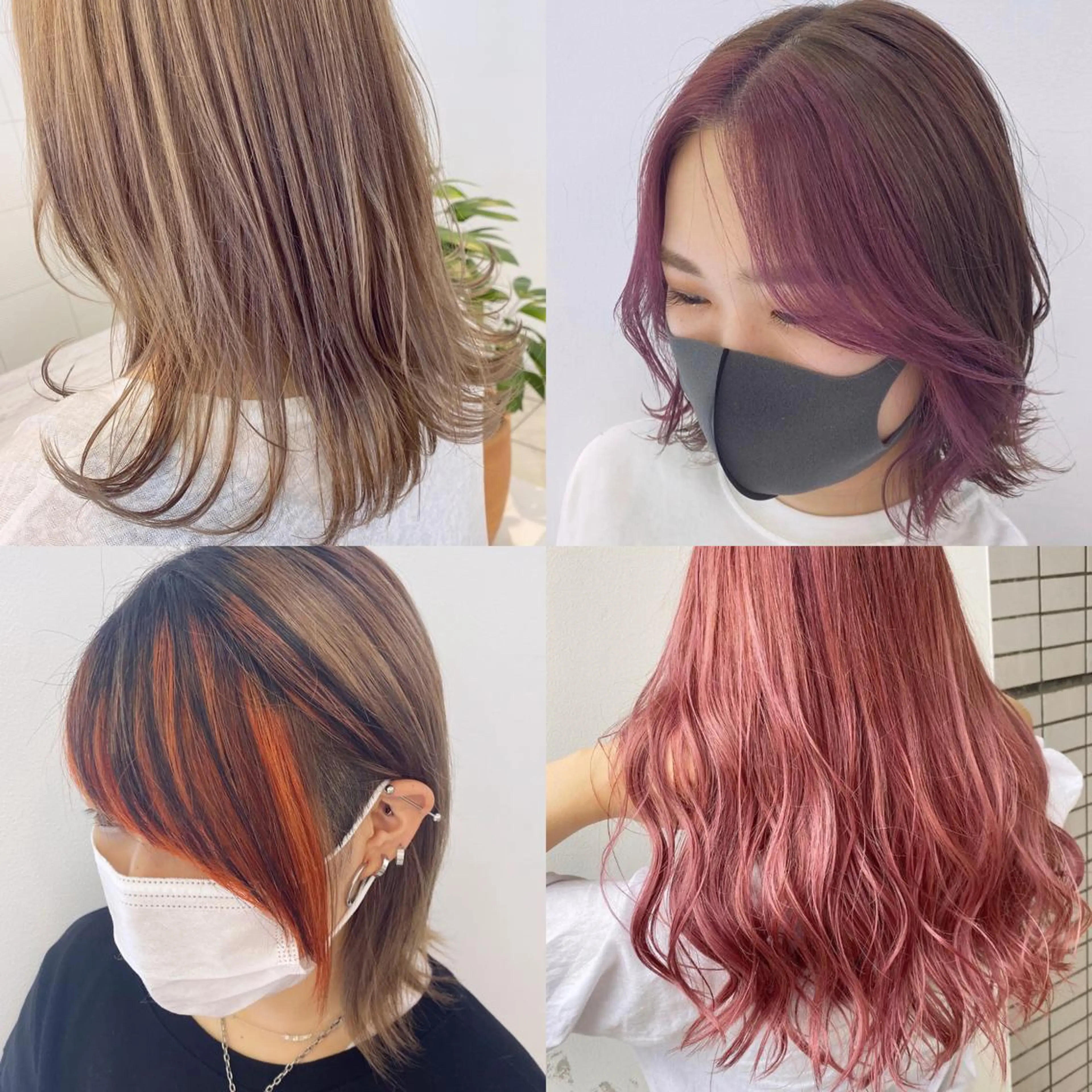 セミロング 渡邊 唯のヘアスタイル