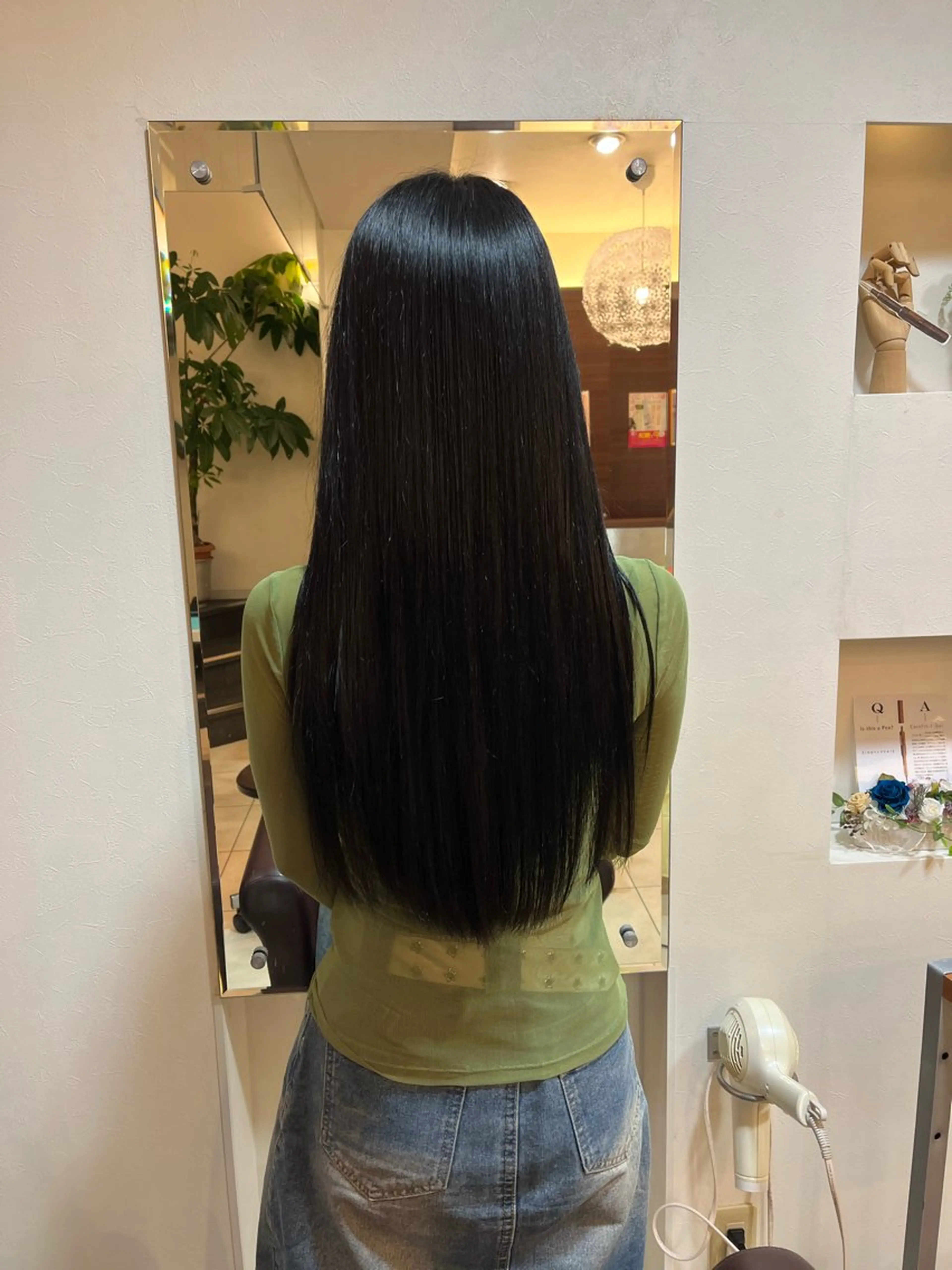 ロング カット 縮毛矯正 トリートメント A'SHU.F所属・神崎 一洋のヘアスタイル