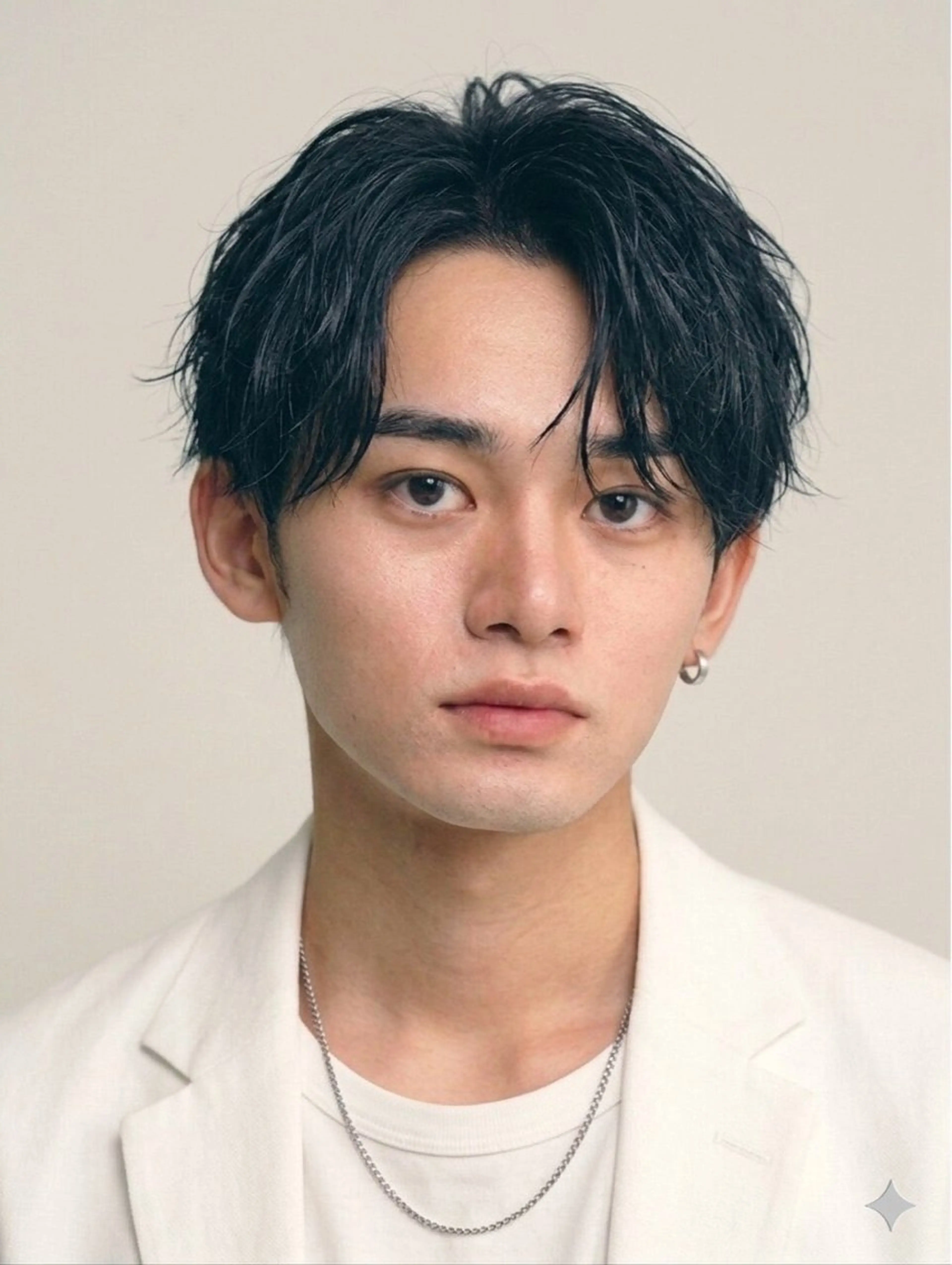 ショート メンズ センターパート マール公式 ジュニアスタイリストのヘアスタイル