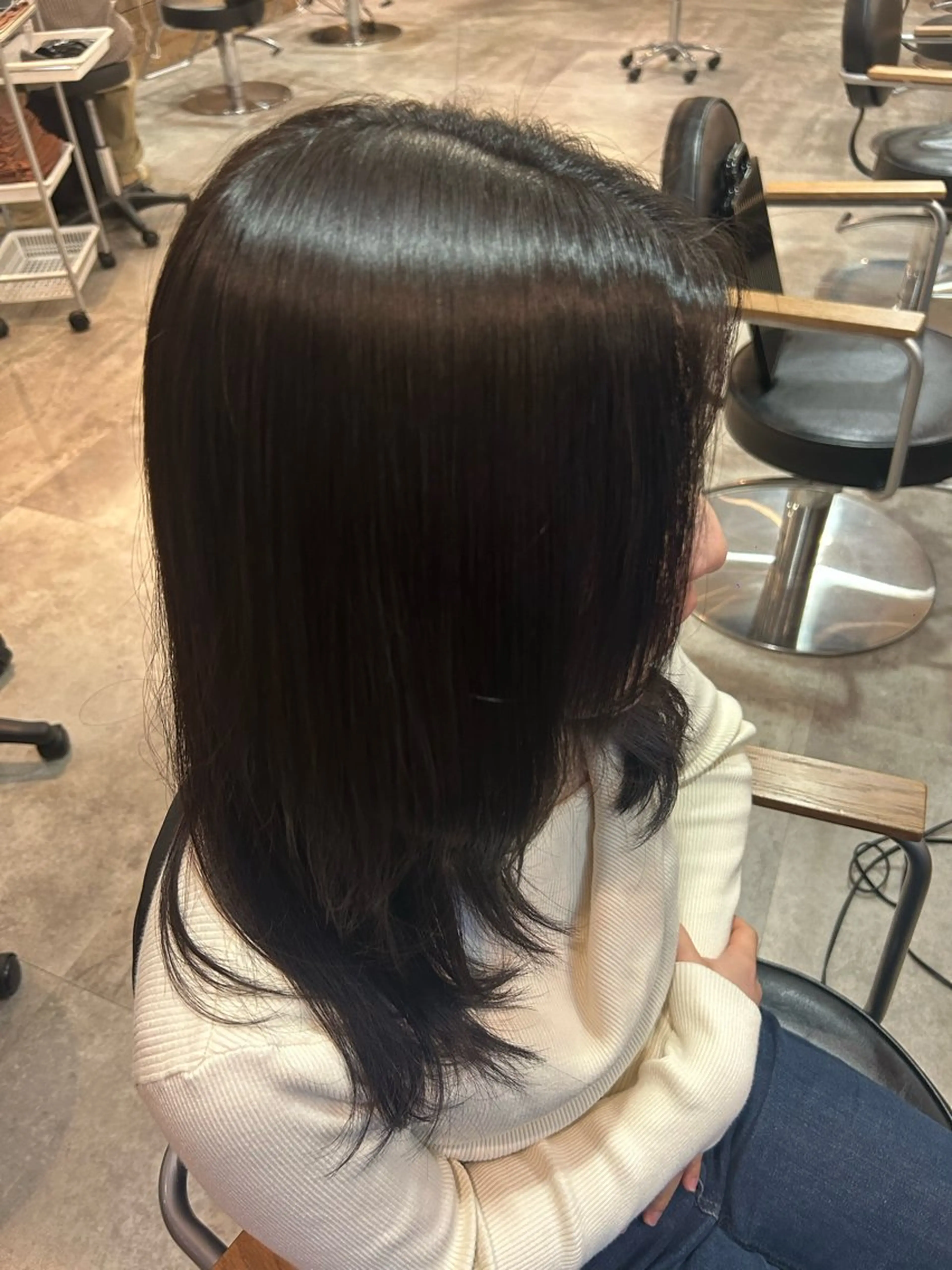 ロング カラー 髪質改善 カット 縮毛矯正 哲平／ショート／メ ンズ／ボブ／艶髪✨のヘアスタイル