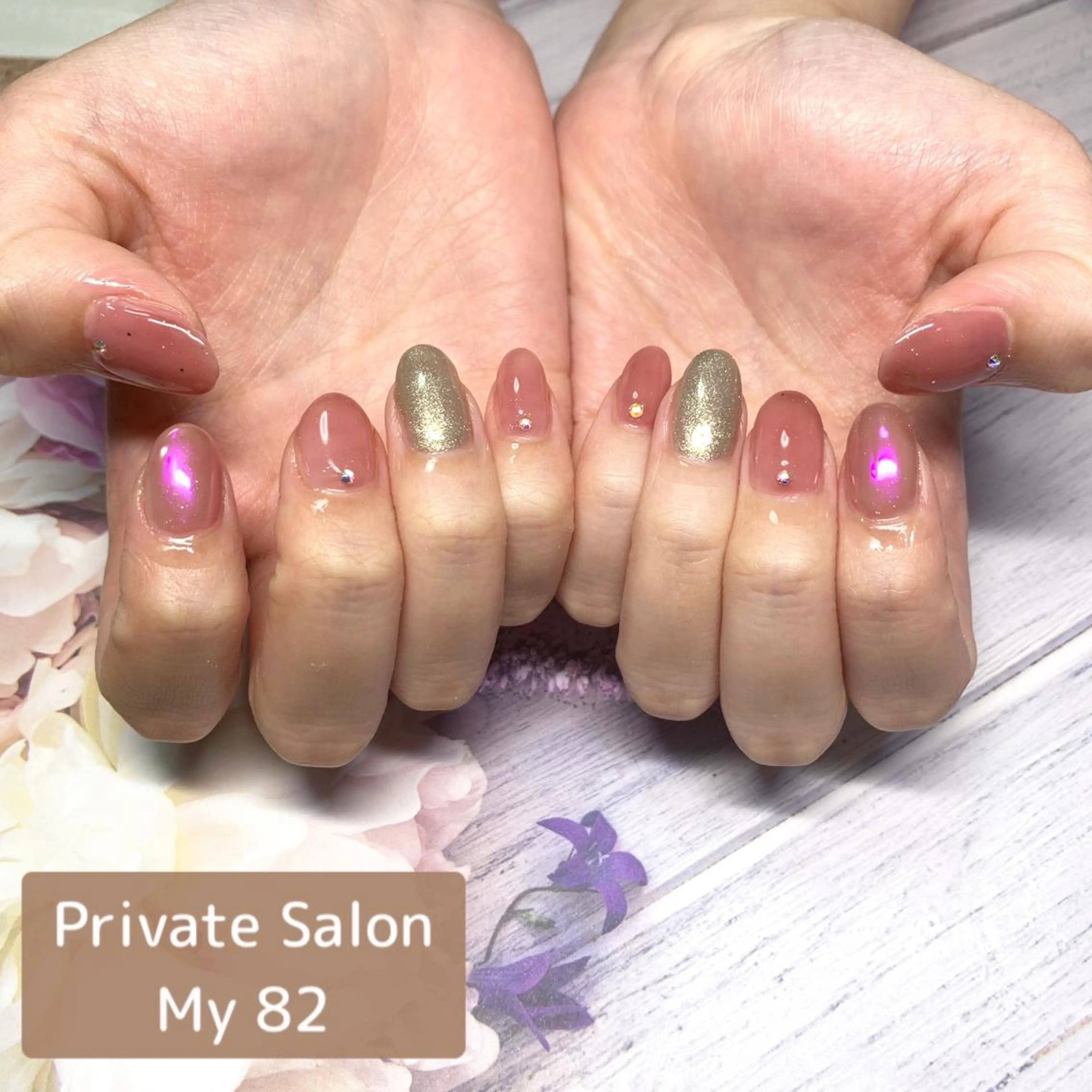 ネイル ピンク Private Sa lon  MARLOのネイルデザイン