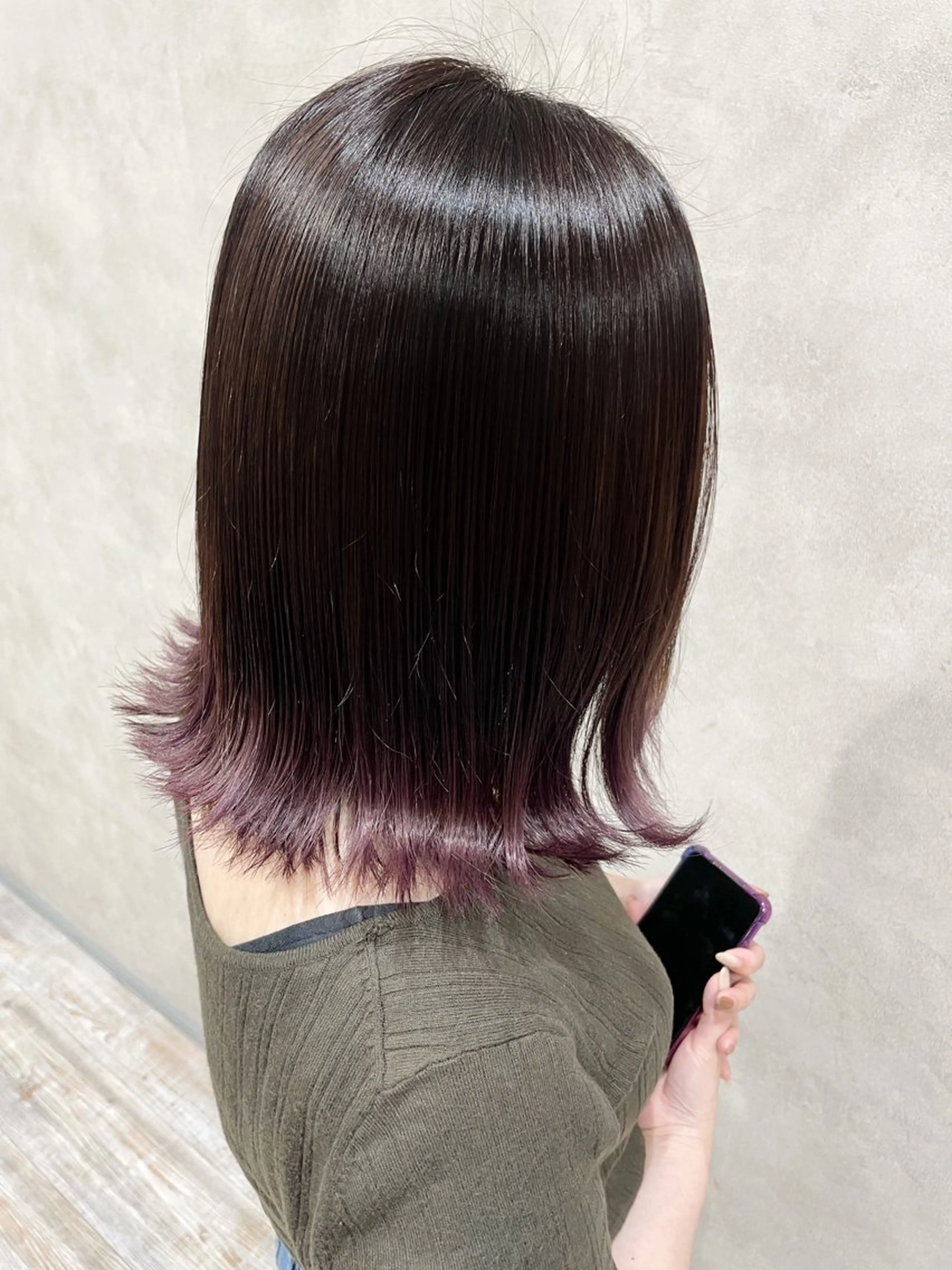 ミディアム カラー Love&Hair Breit/下川のヘアスタイル