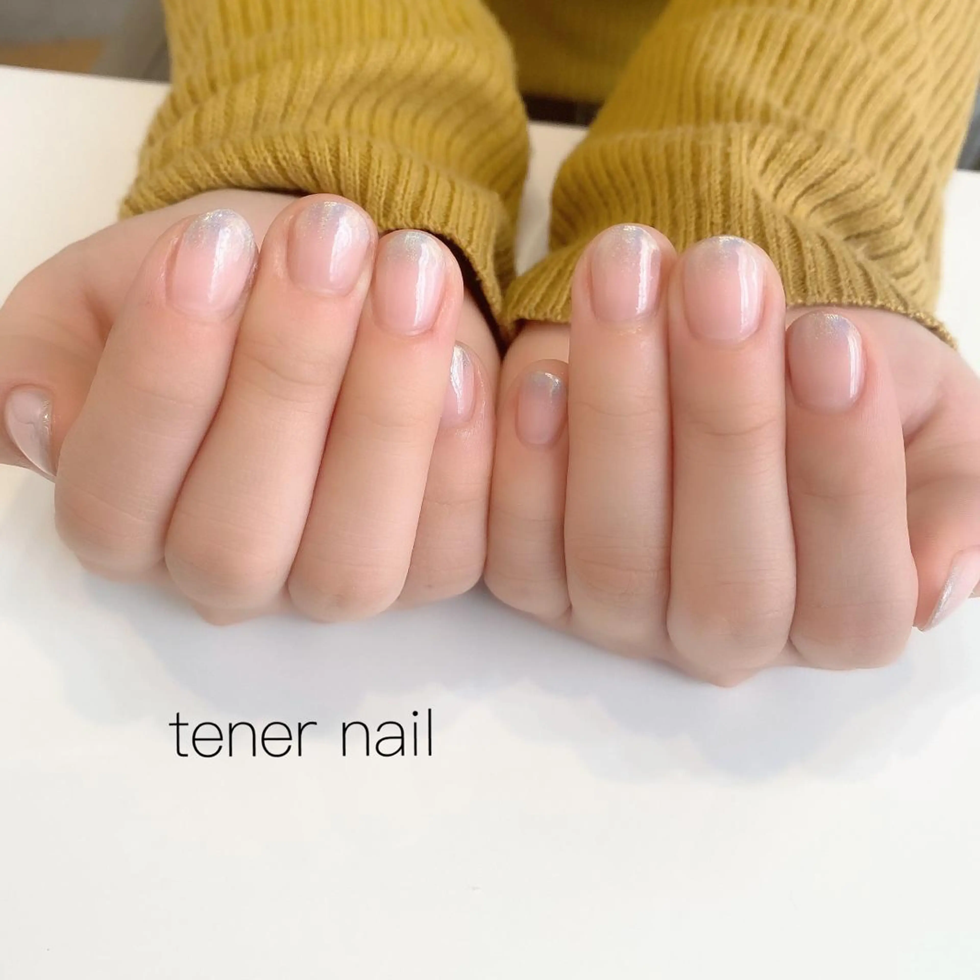 ネイル グラデーション キラキラネイル テネルネイル tener nailのネイルデザイン