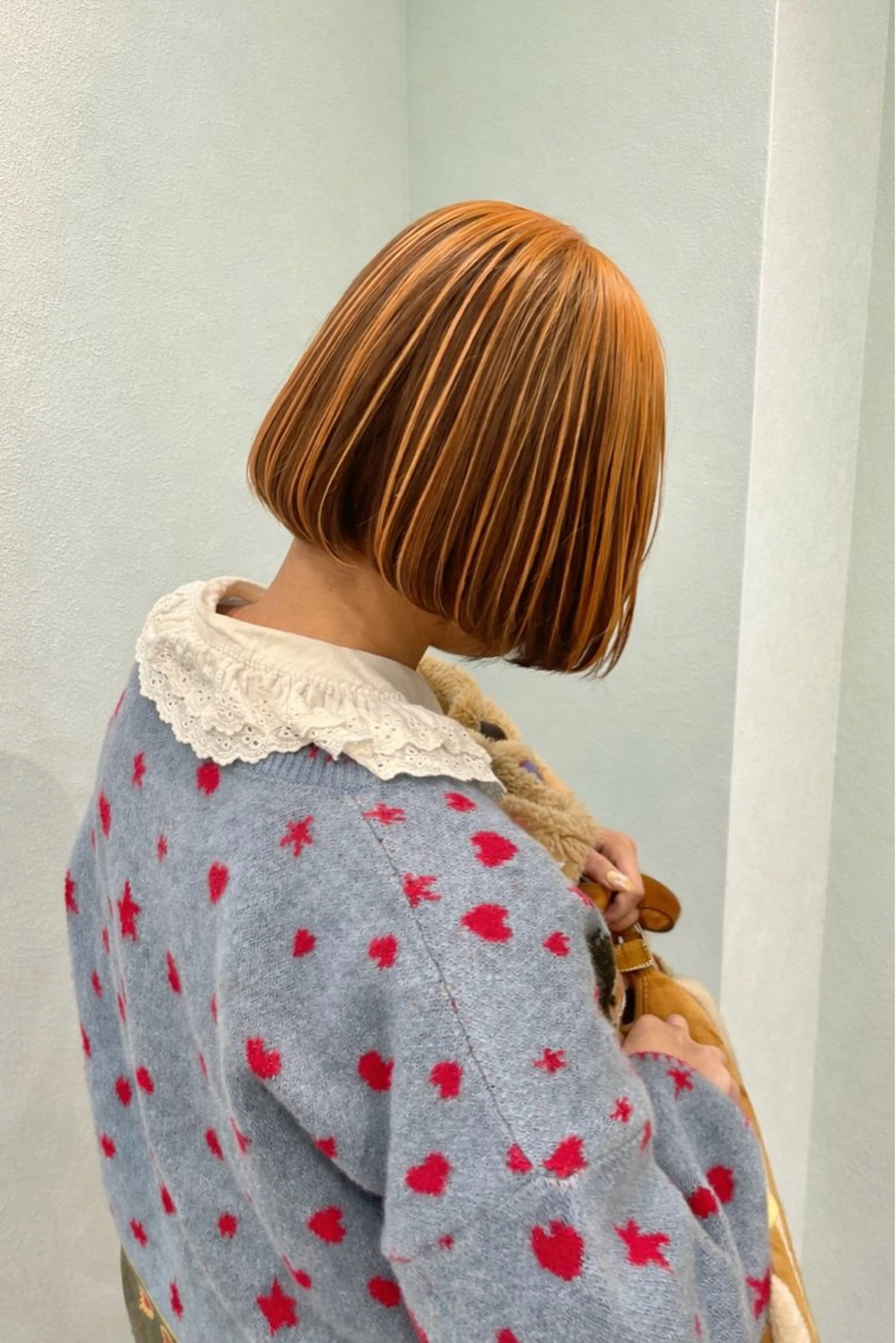 ミディアム カラー ヘアカラー 横浜/デザインカラー 個性派ヘアメ/まこのヘアスタイル