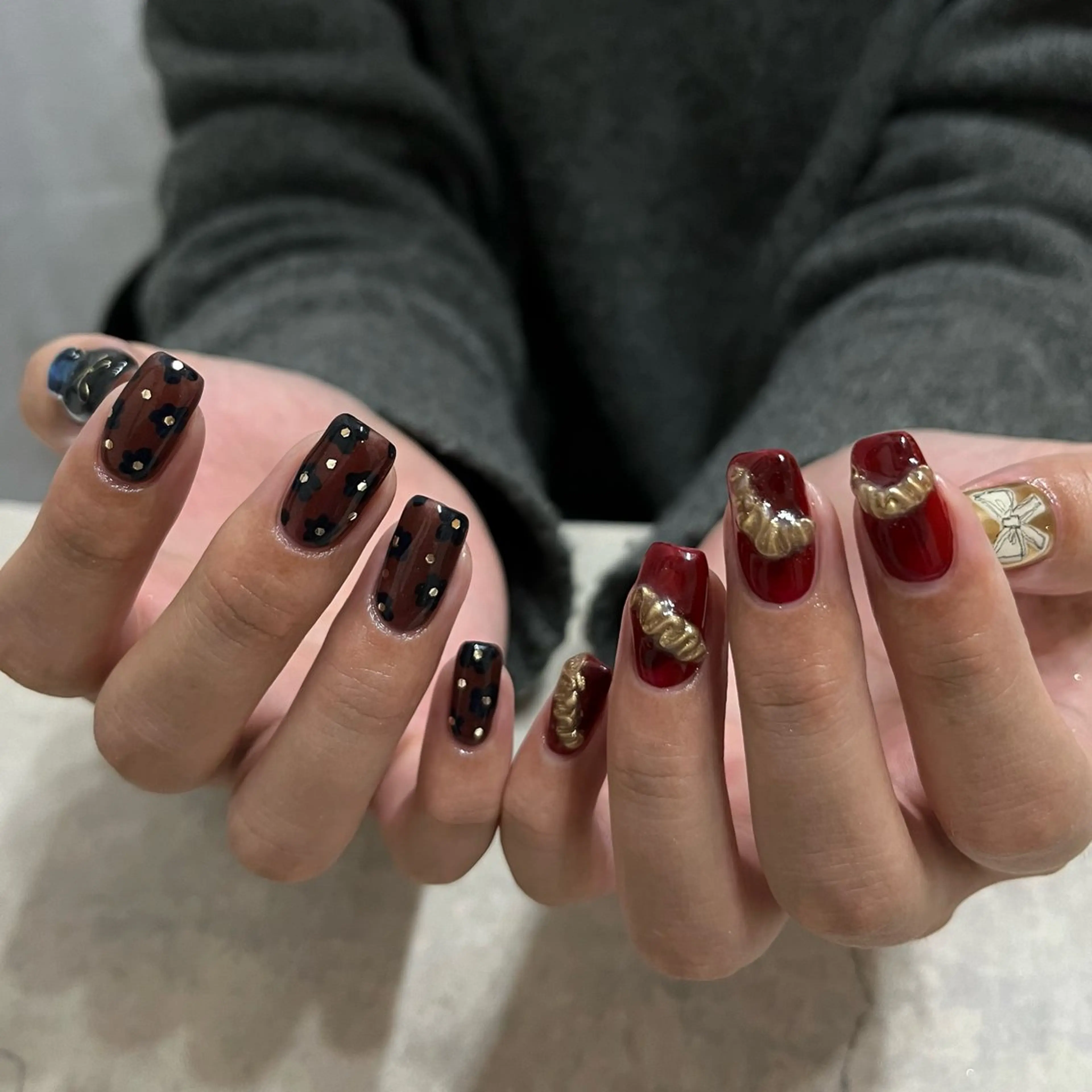 ネイル グリーン 持ち込み ハンドネイル vegh.所属・vegh. nail/阿波座のネイルデザイン