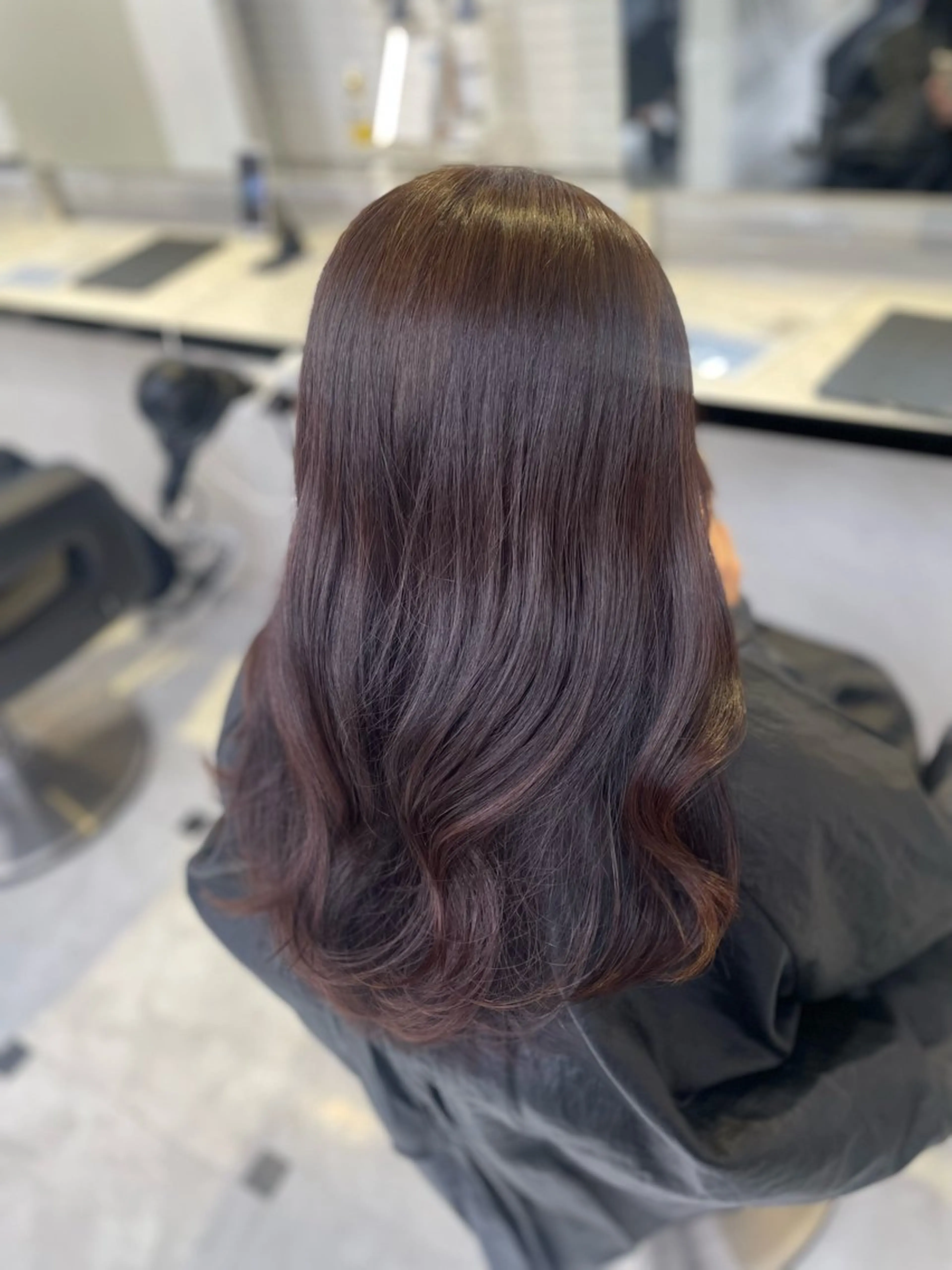 ミディアム カット ヘアカラー うる艶トレンドヘア 🕊️上野BABYのヘアスタイル