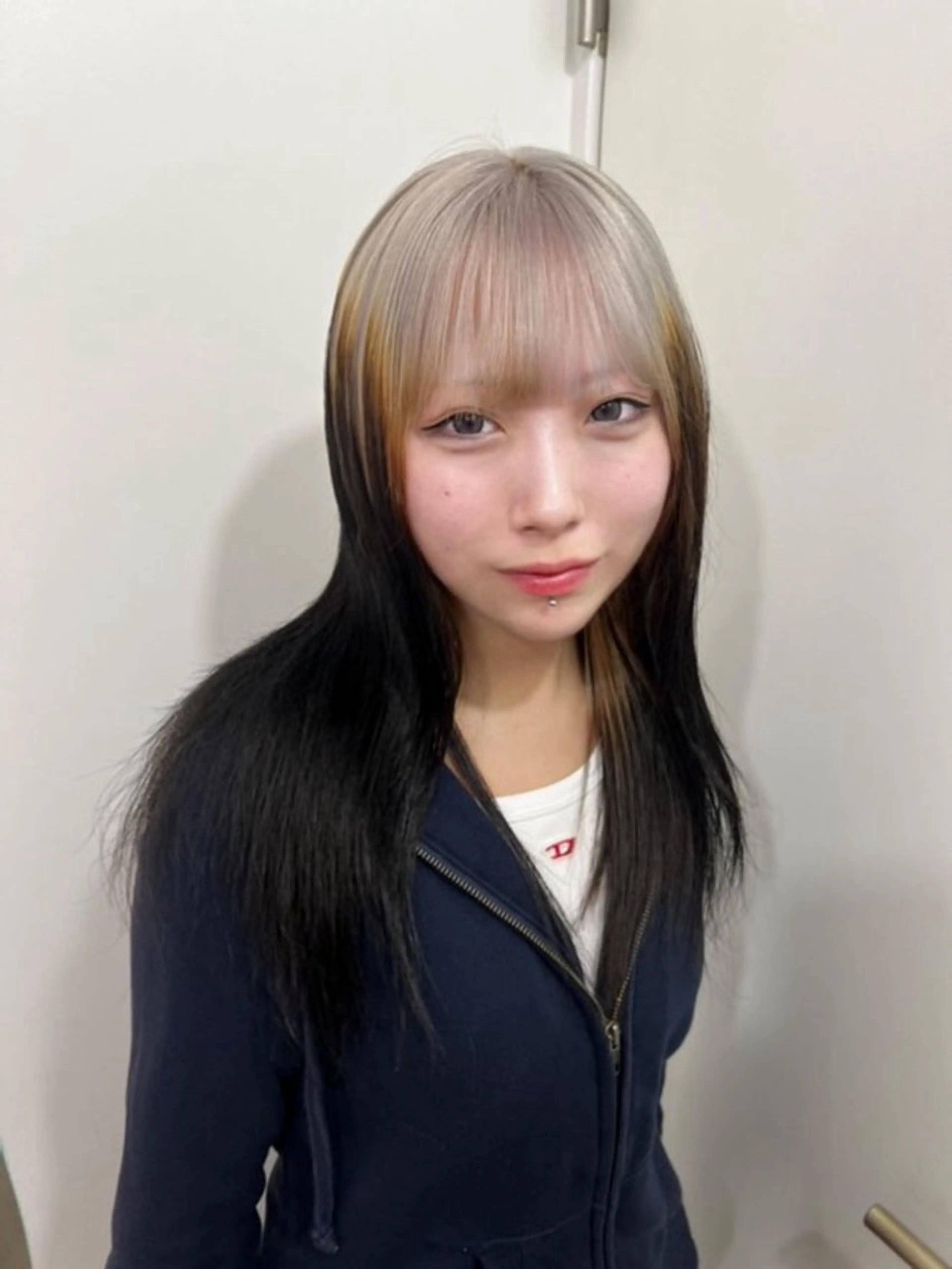 セミロング ヘアカラー トリートメント 💥ウルフカット デザインあんな💥のヘアスタイル