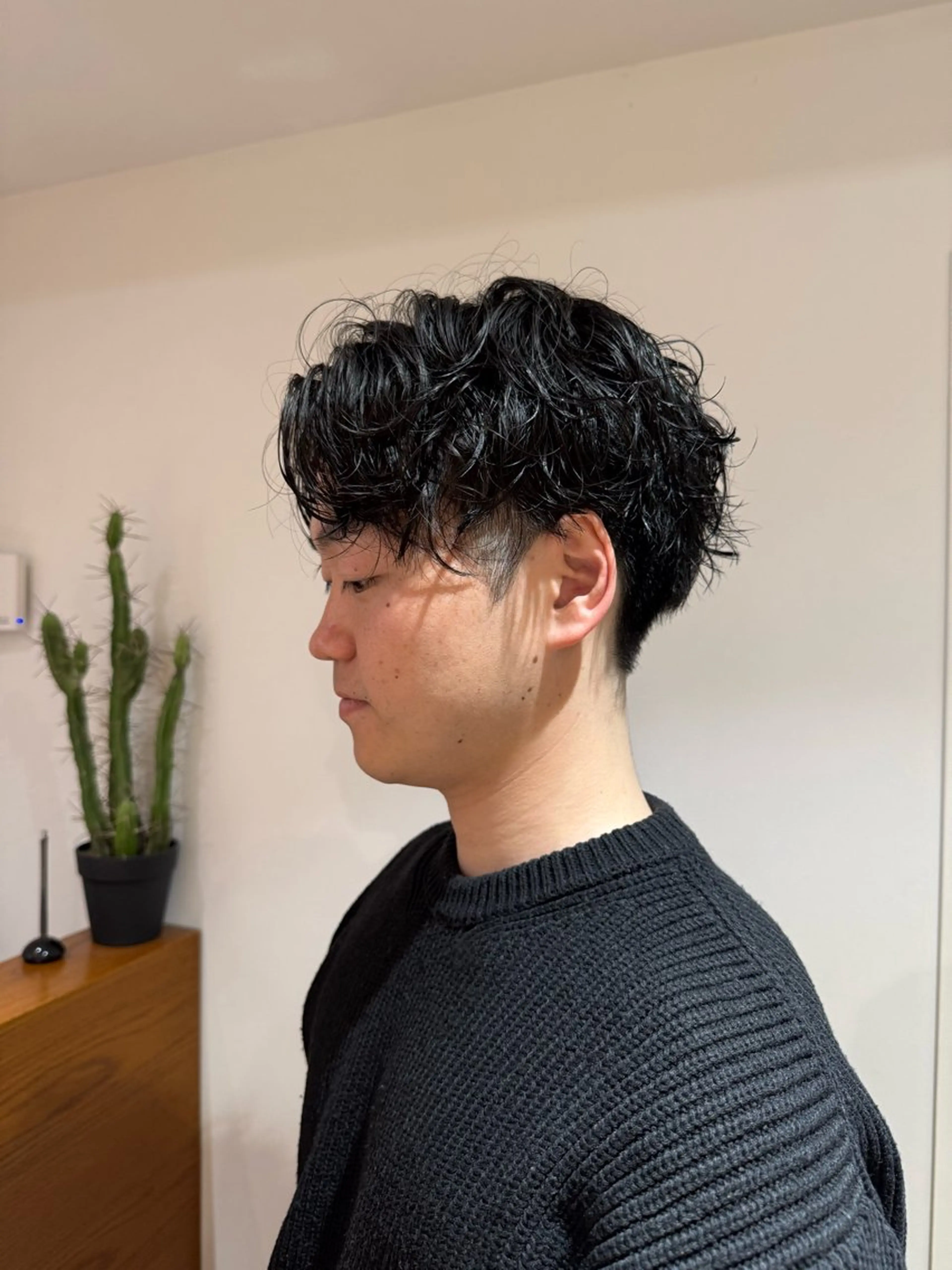 メンズ カット パーマ ツイスパ・波巻き 🩵片平和香奈のヘアスタイル