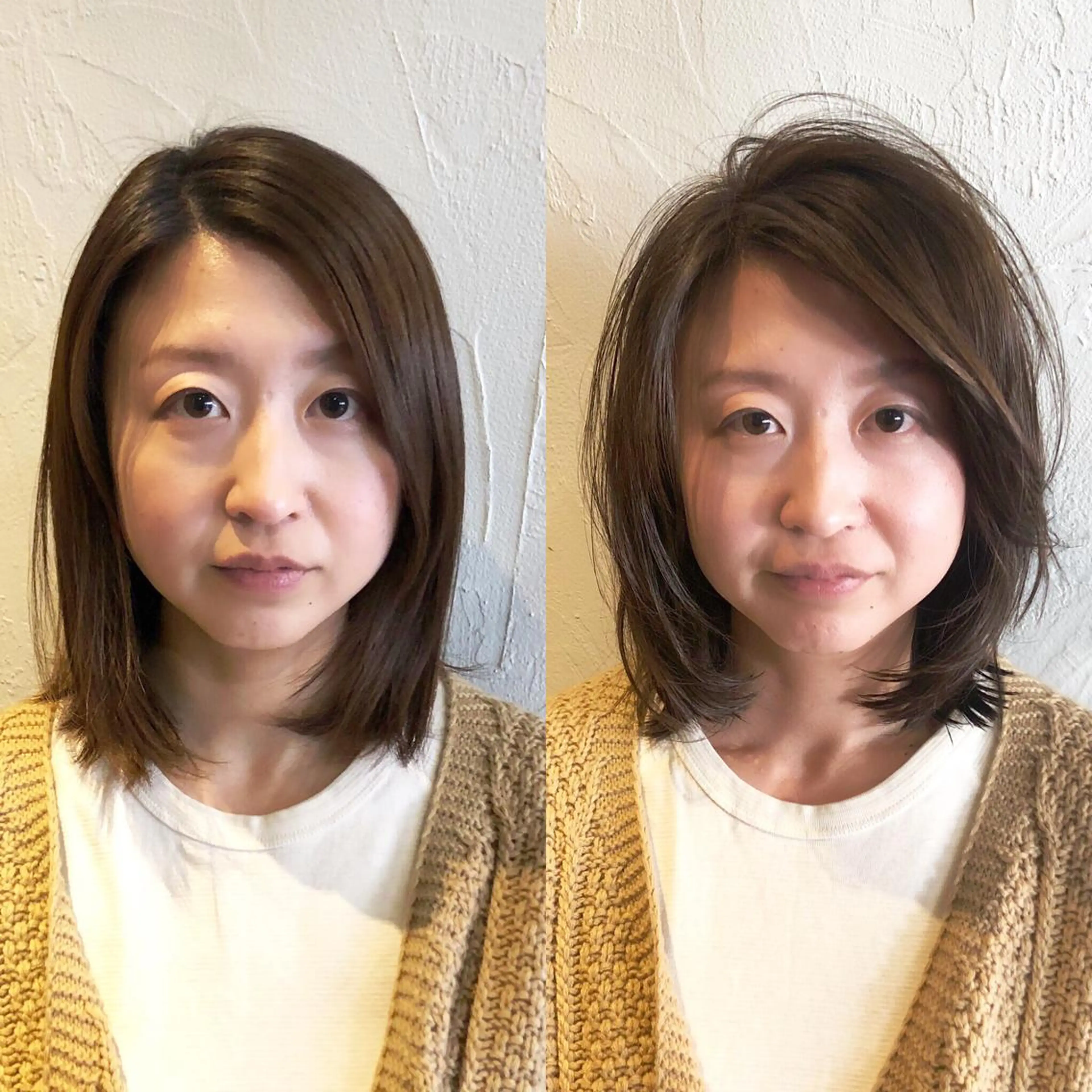 ミディアム 髪質改善縮毛矯正 専門店のヘアスタイル