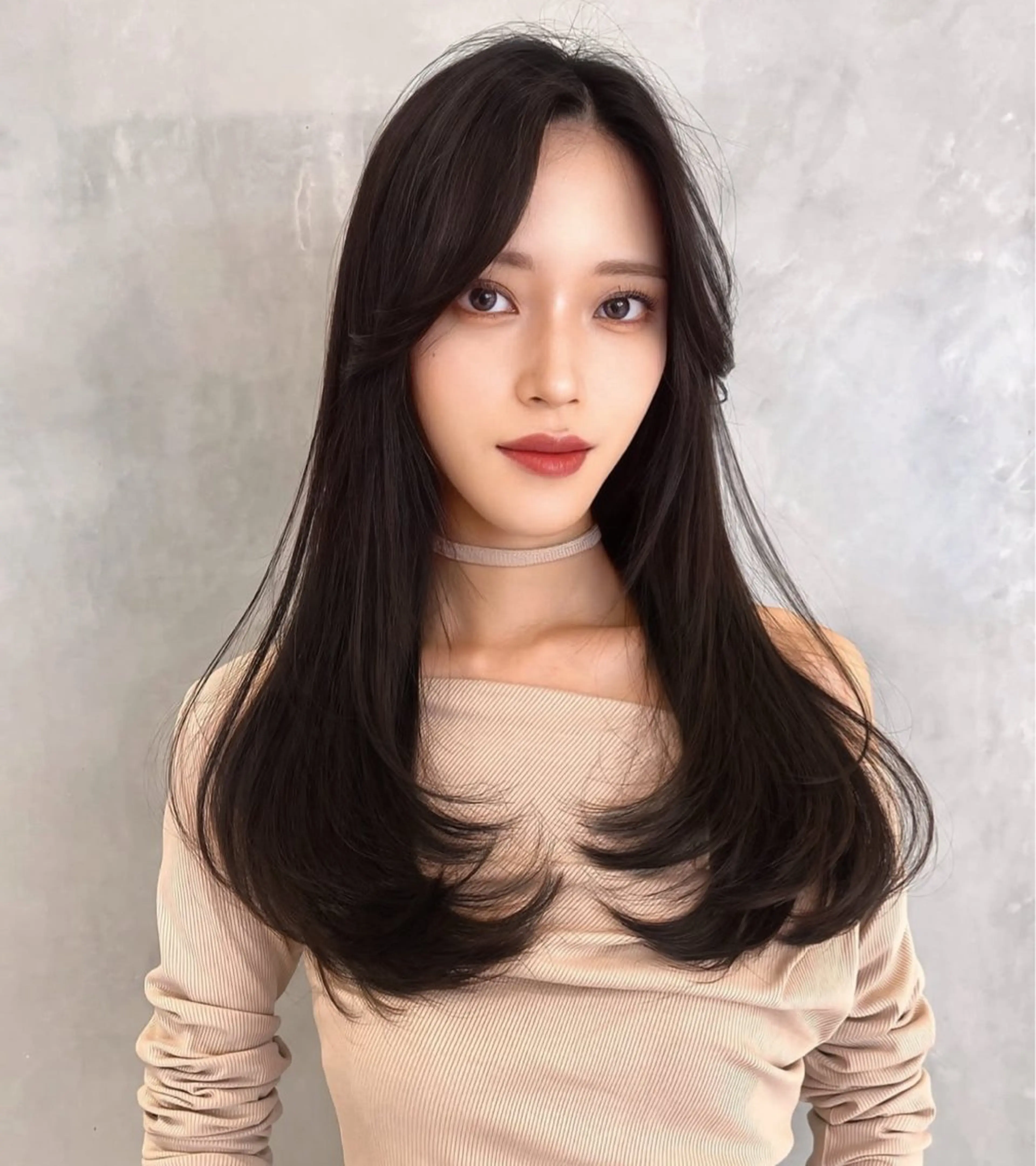 ロング カラー レイヤー/髪質改善 /透け感カラー/艶髪のヘアスタイル