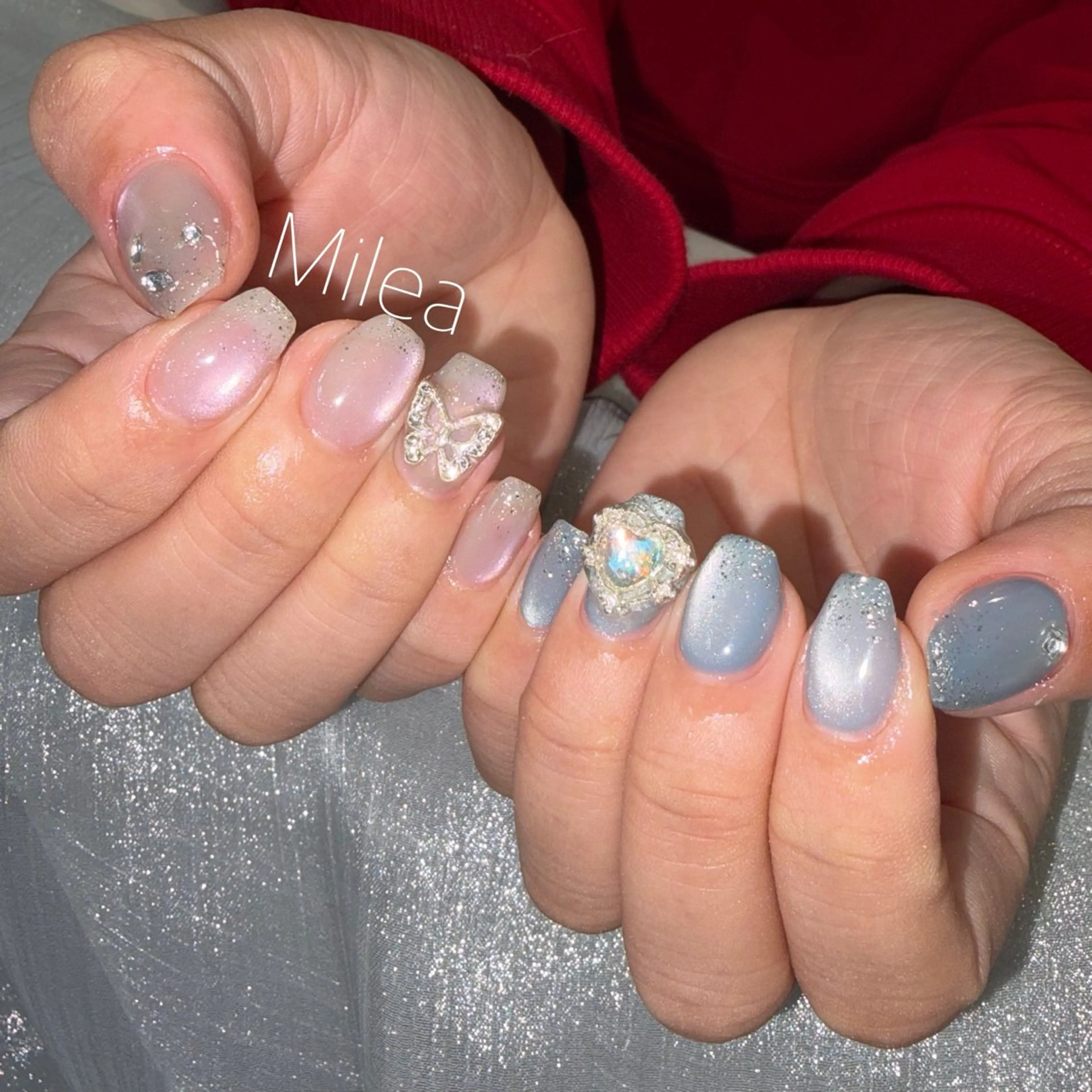 ネイル Milea🩵 Sayaka🪩のネイルデザイン