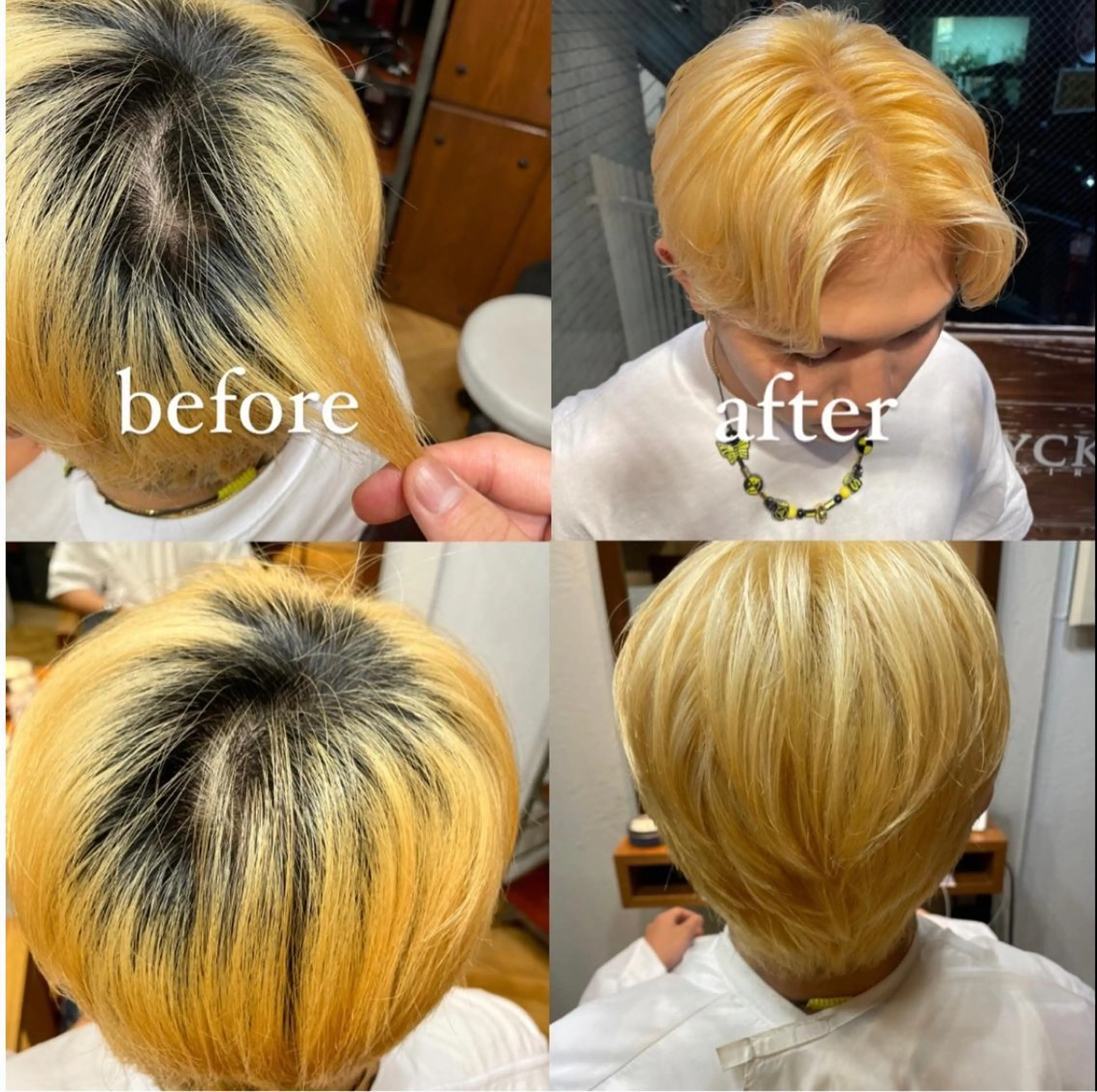 ショート カラー メンズ 🌱ぱっつとボブカ ット🌱/Ryotaのヘアスタイル