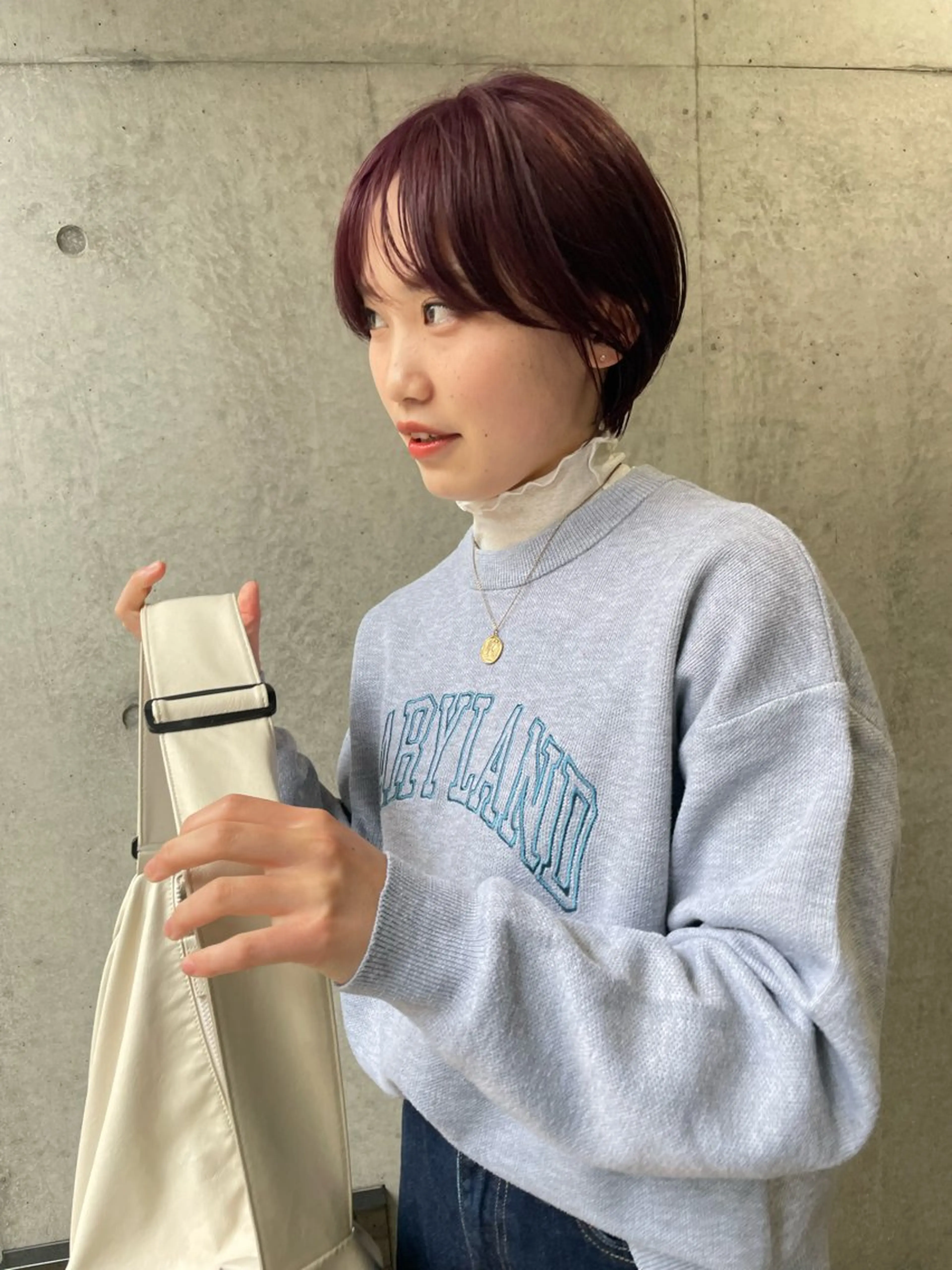 ショート カラー カット トリートメント 💖ボブ/髪質改善 顔周りレイヤー/ユイのヘアスタイル