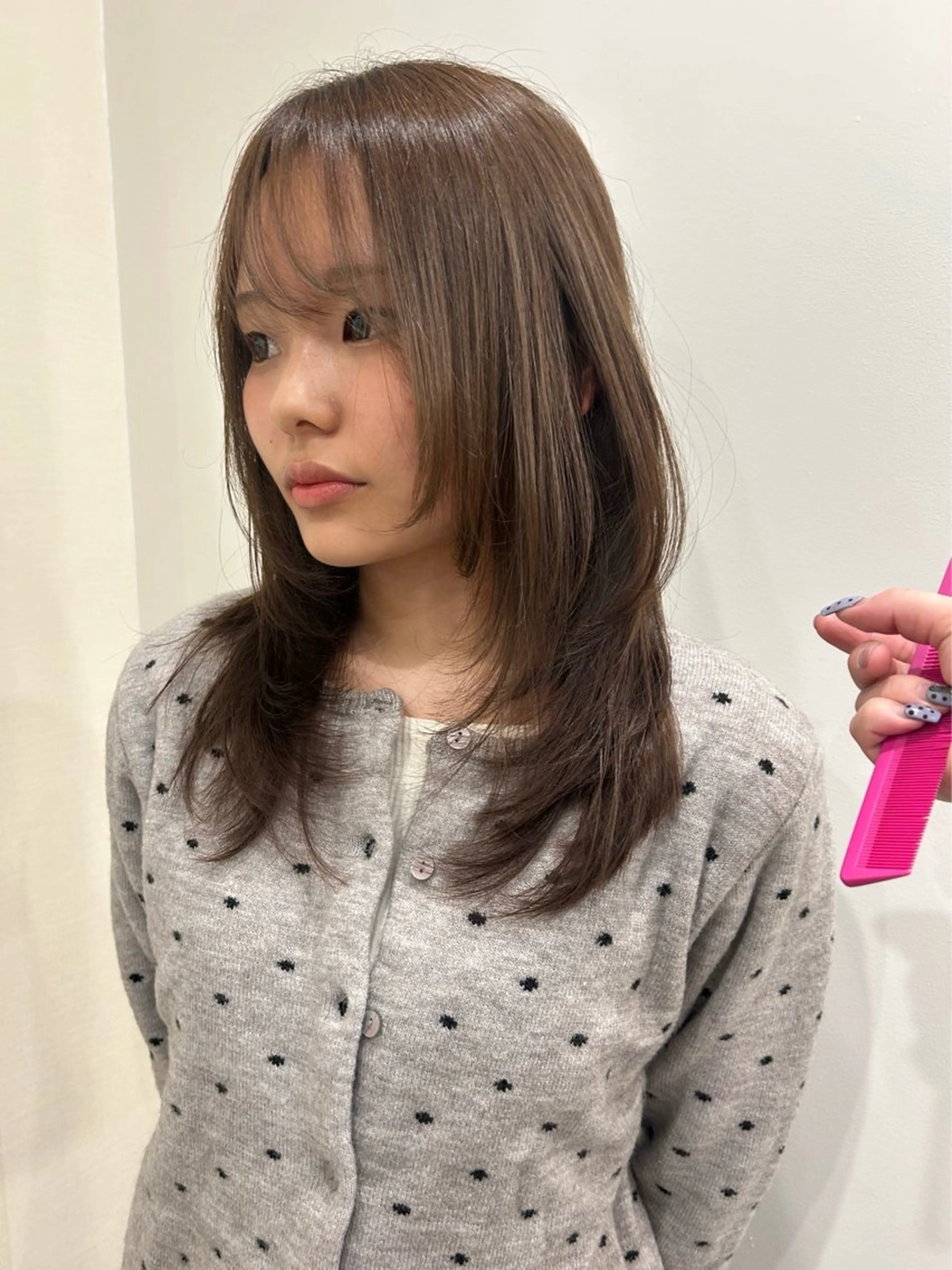 セミロング レイヤーカット カット hair&eye🎀 /momoKaのマツエク・マツパデザイン
