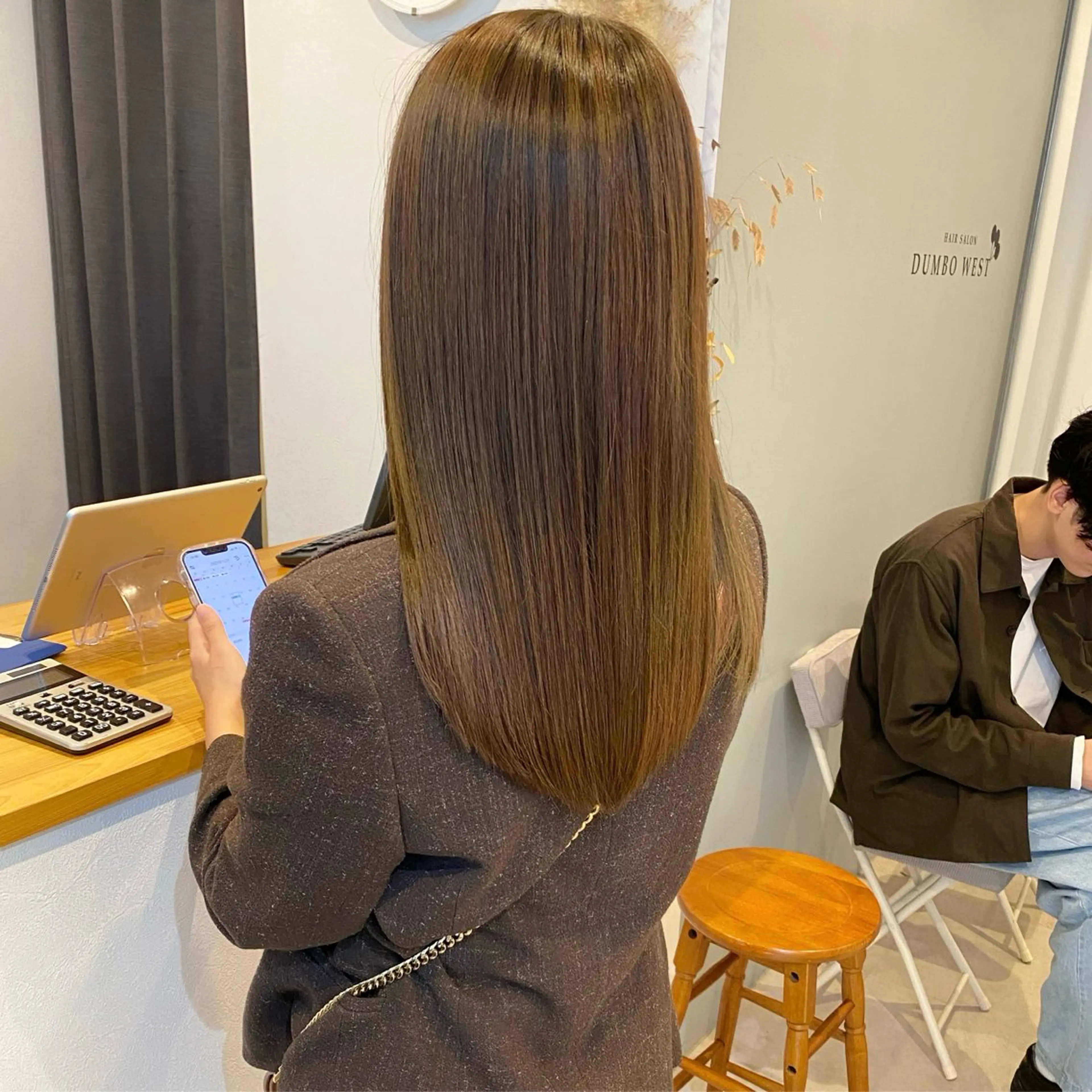 セミロング セミロングパーマ ハイライト 髪質改善 レイヤーカット ショート職人 美容師【KENTA】のヘアスタイル