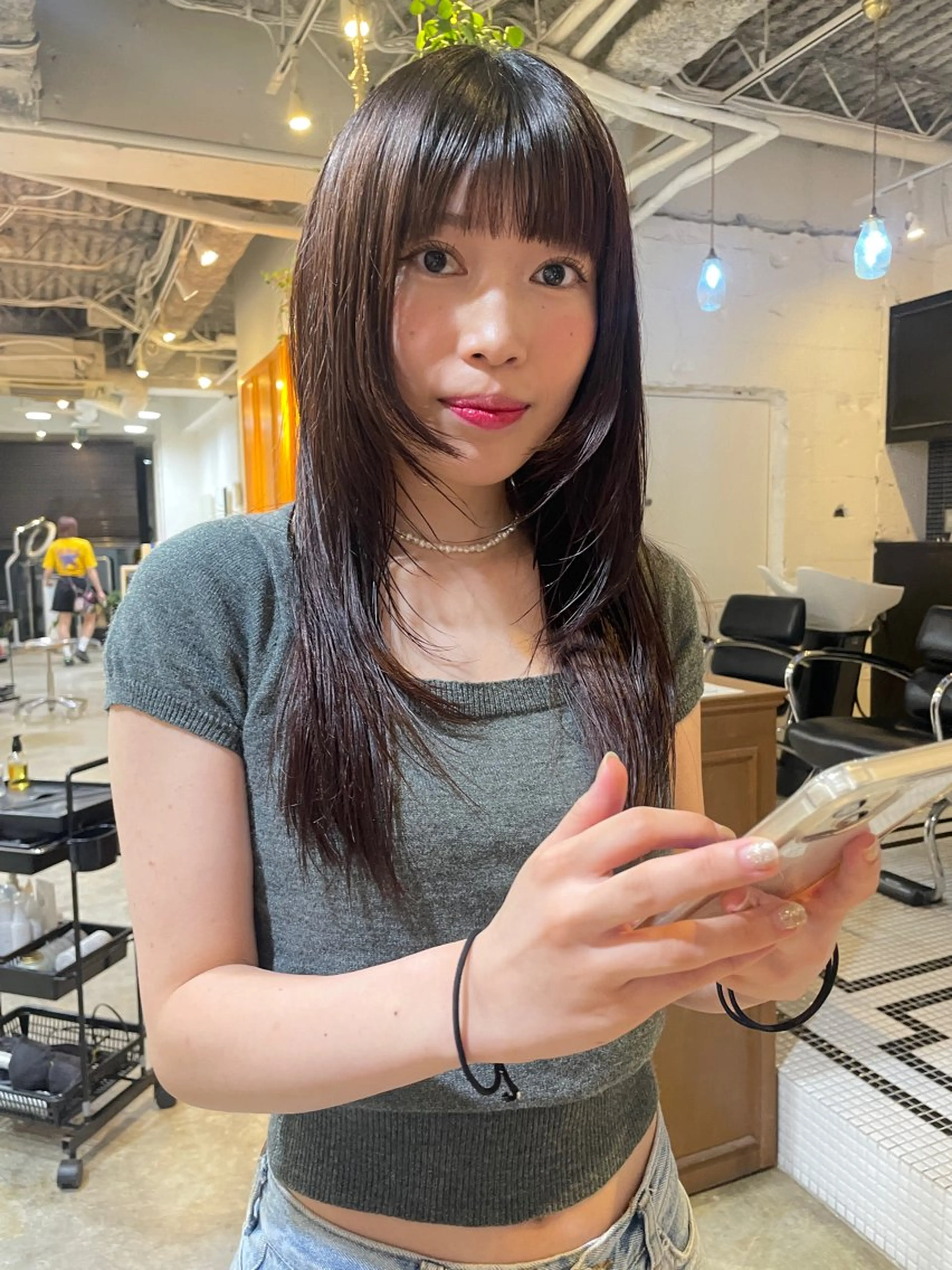 セミロング カラー カット ヘアカラー トリートメント レイヤー／似合わせ TAKUYAのヘアスタイル