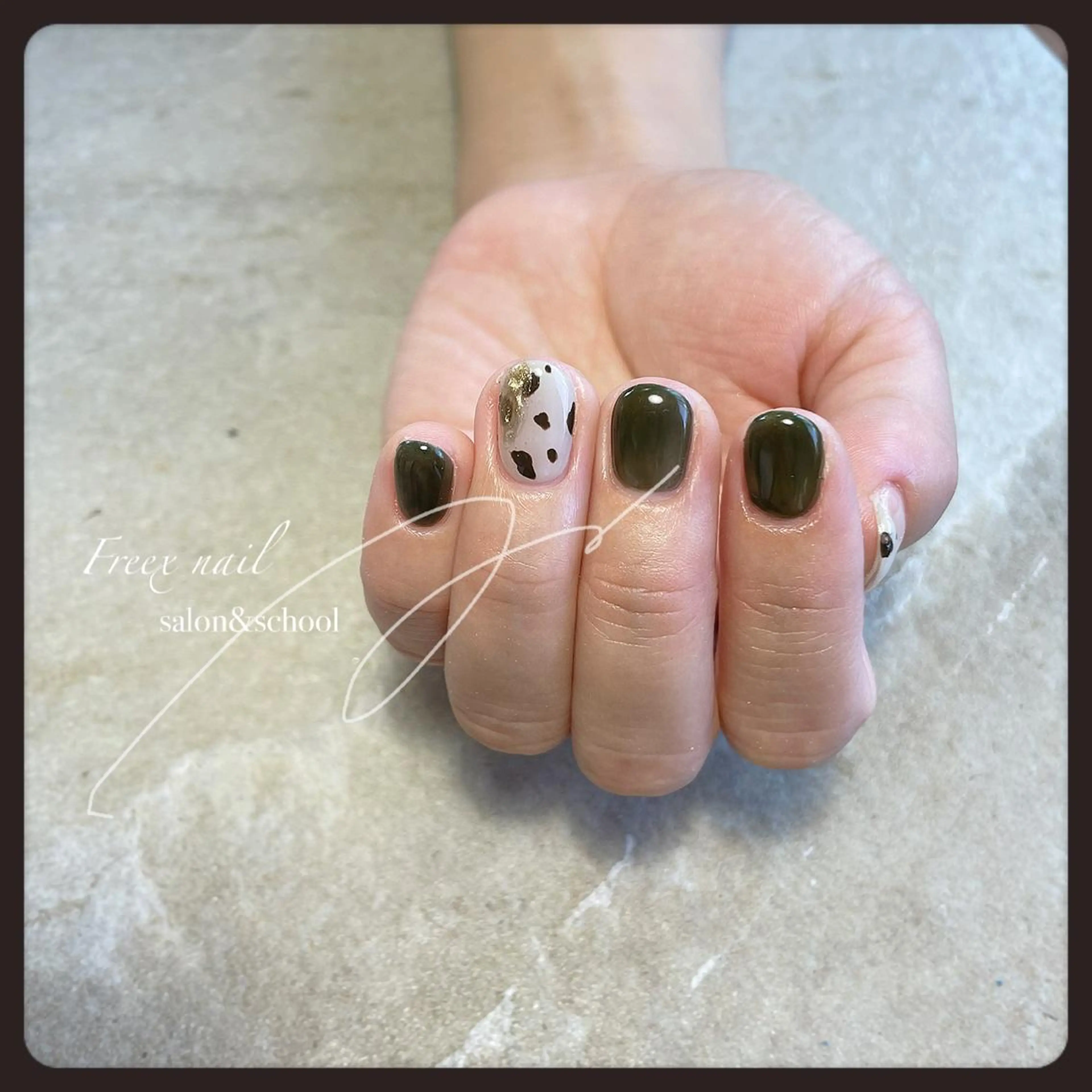 ネイル アニマル柄 ハンドネイル ハンドケア freex nail /ニュアンス/個性派のネイルデザイン