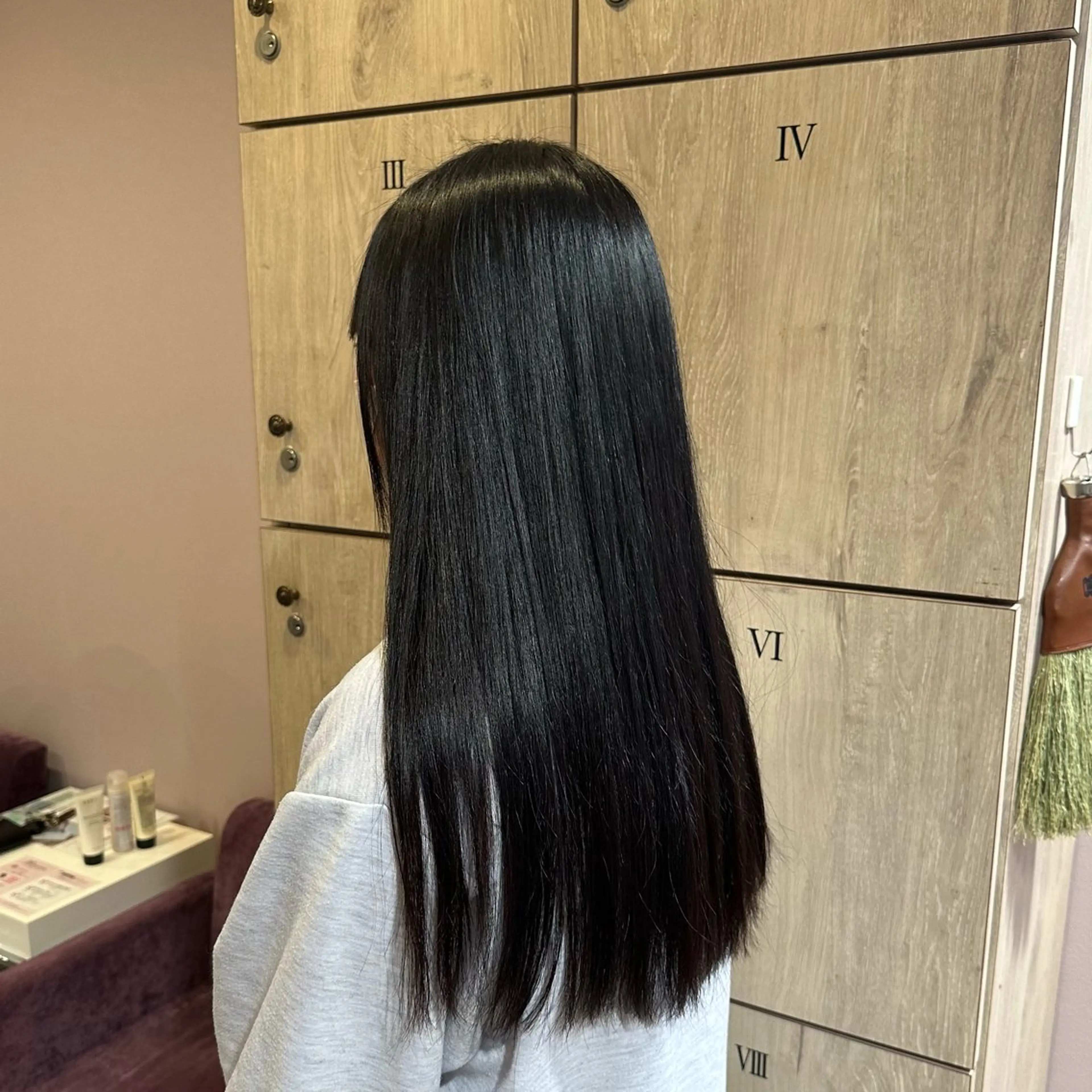 ロング パーマ 縮毛矯正 柔らかいcolor ￤韓国￤🩰マユ🩰のヘアスタイル