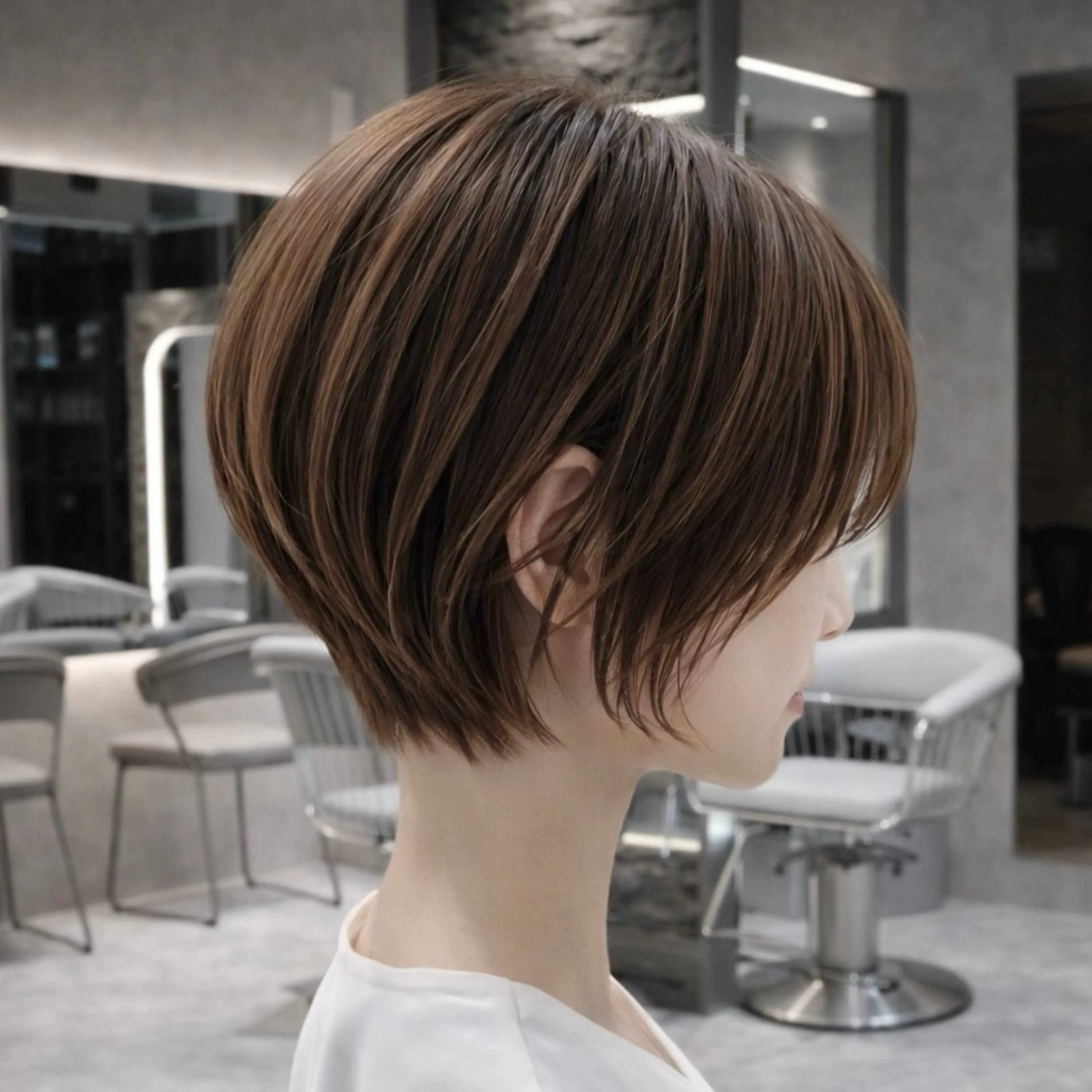 ショート カット ヘッドスパ ウメダナオヤ/ くびれヘア✨のヘアスタイル