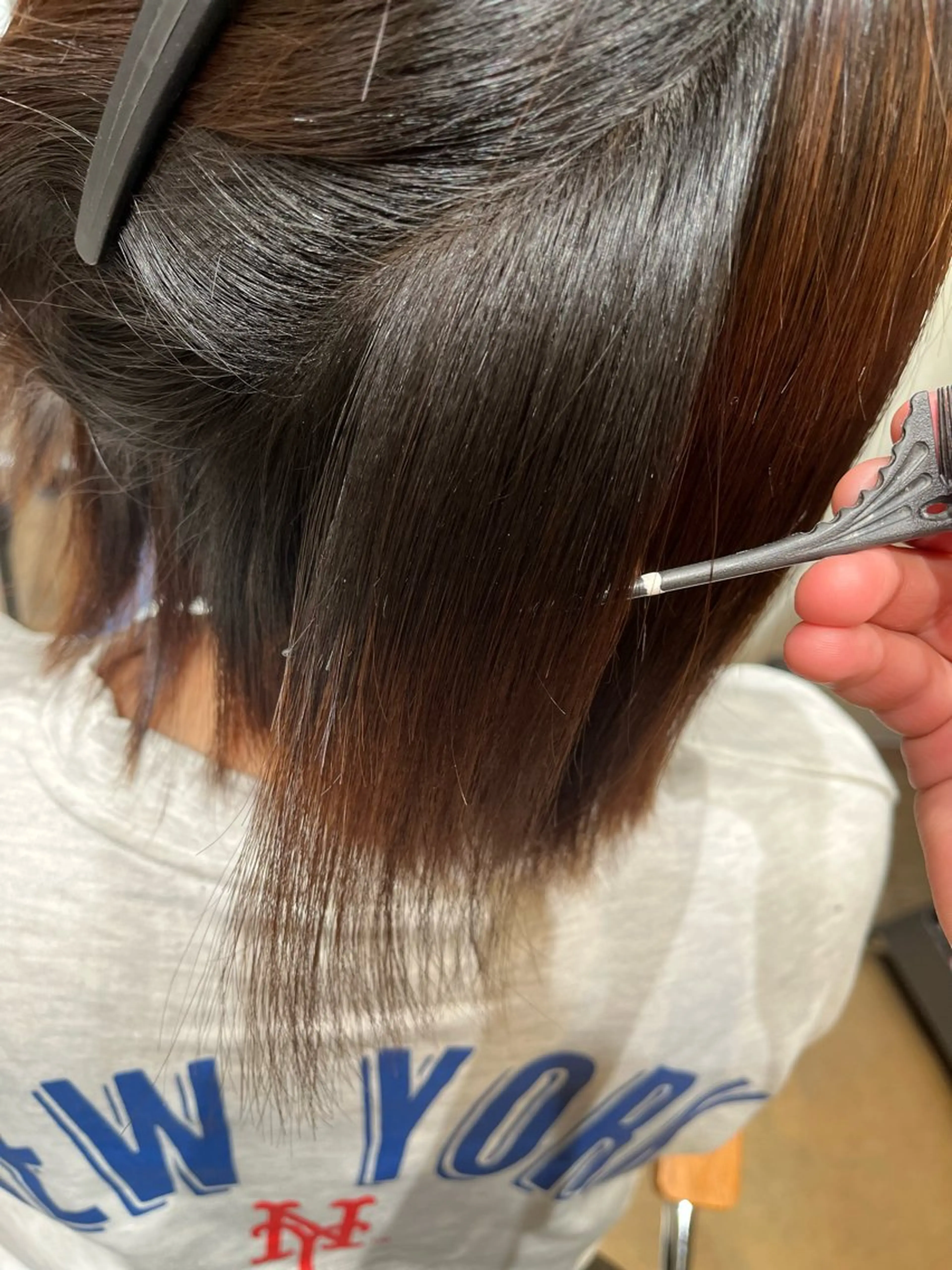 パーマ 縮毛矯正 赤み消し艶カラー🍒 髪質改善　KAIのヘアスタイル