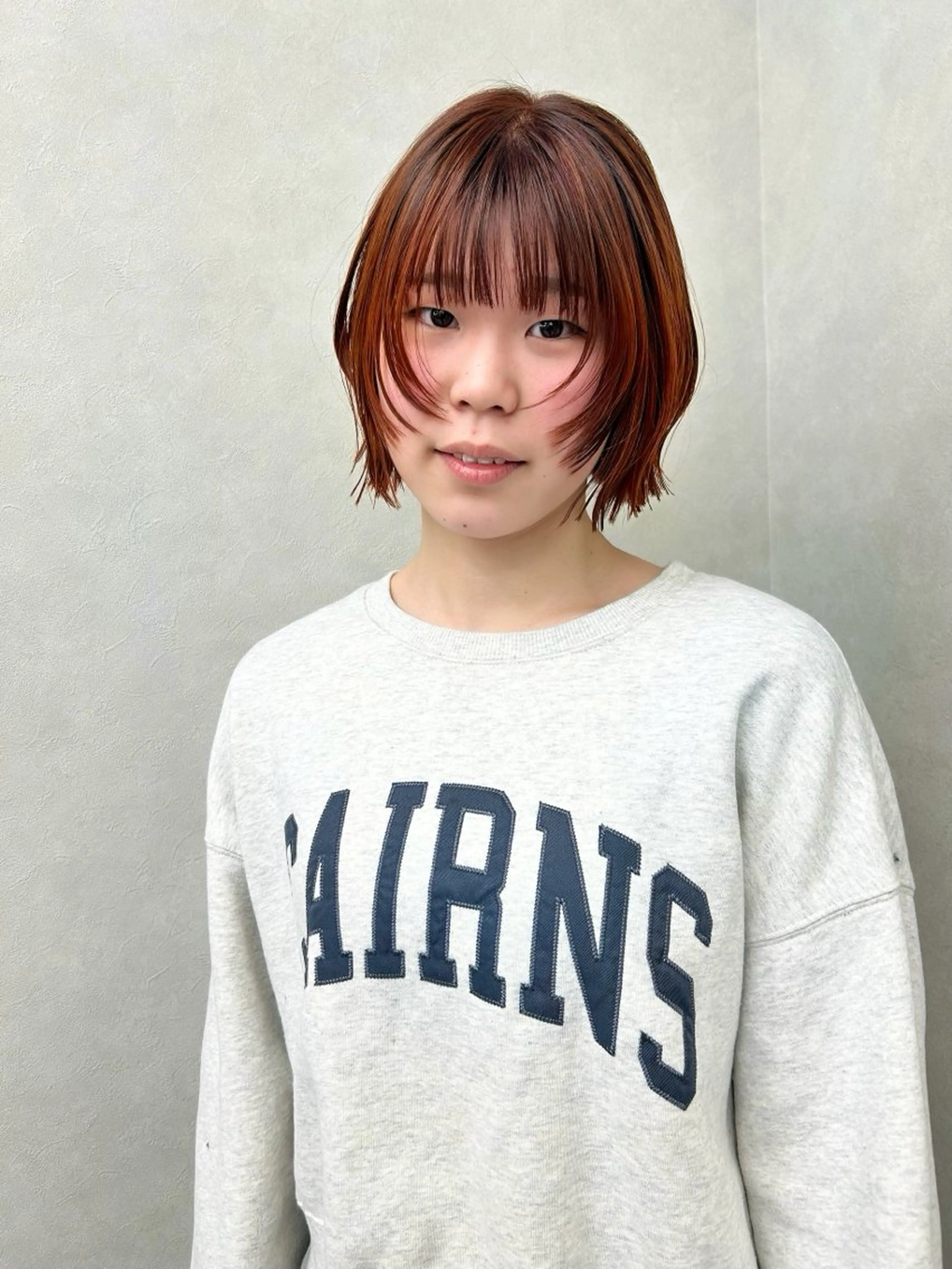 ショート ボブ 顔まわりレイヤー レイヤーカット カット ナカジマ ナナのヘアスタイル