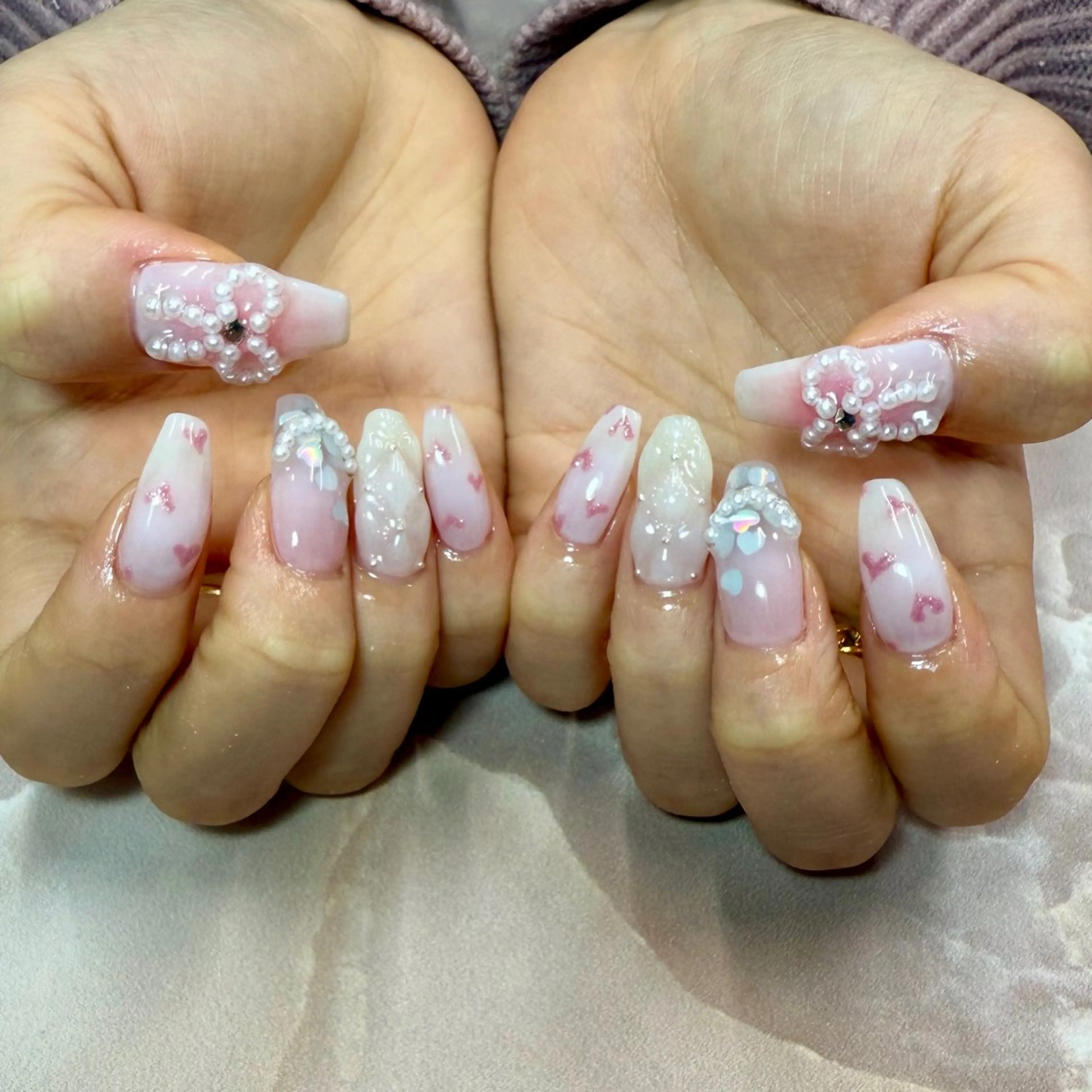 ネイル ハンドネイル Rose Glass 高蔵寺店のネイルデザイン