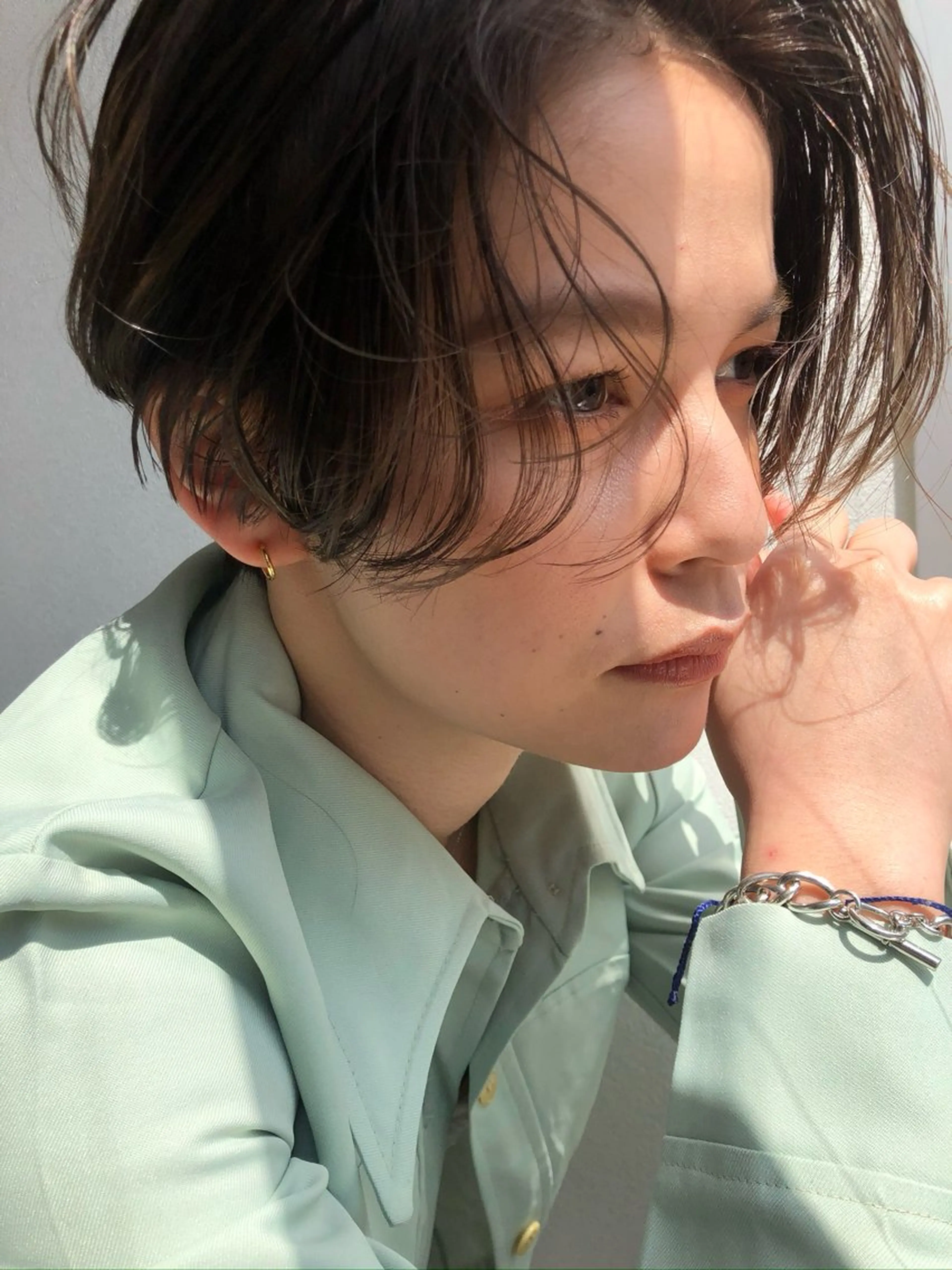 ショート カット ヘアカラー トリートメント . nanamiのヘアスタイル