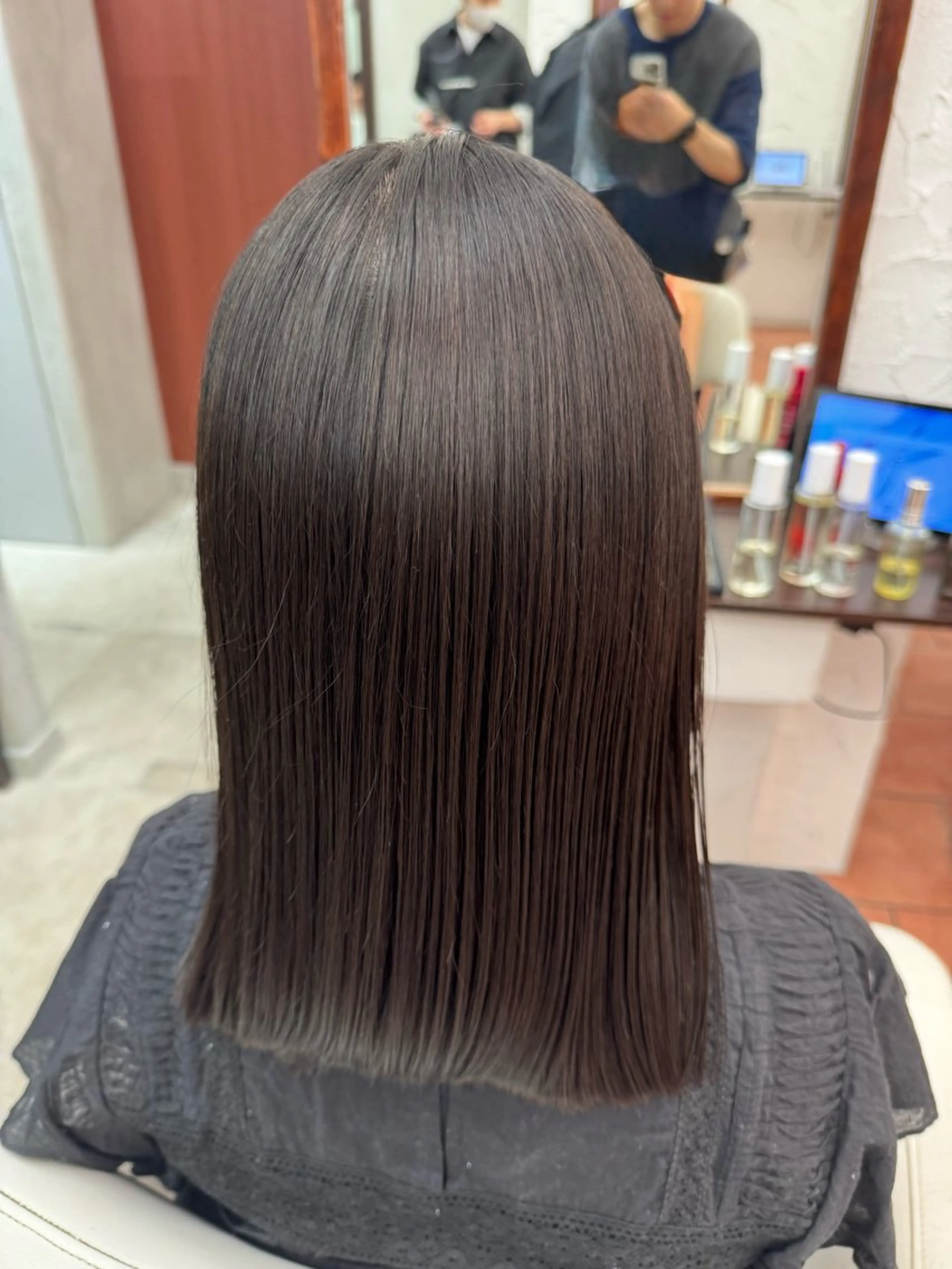ミディアム パーマ 縮毛矯正 美髪透明感🫧三澤 廉 M.SLASHのヘアスタイル