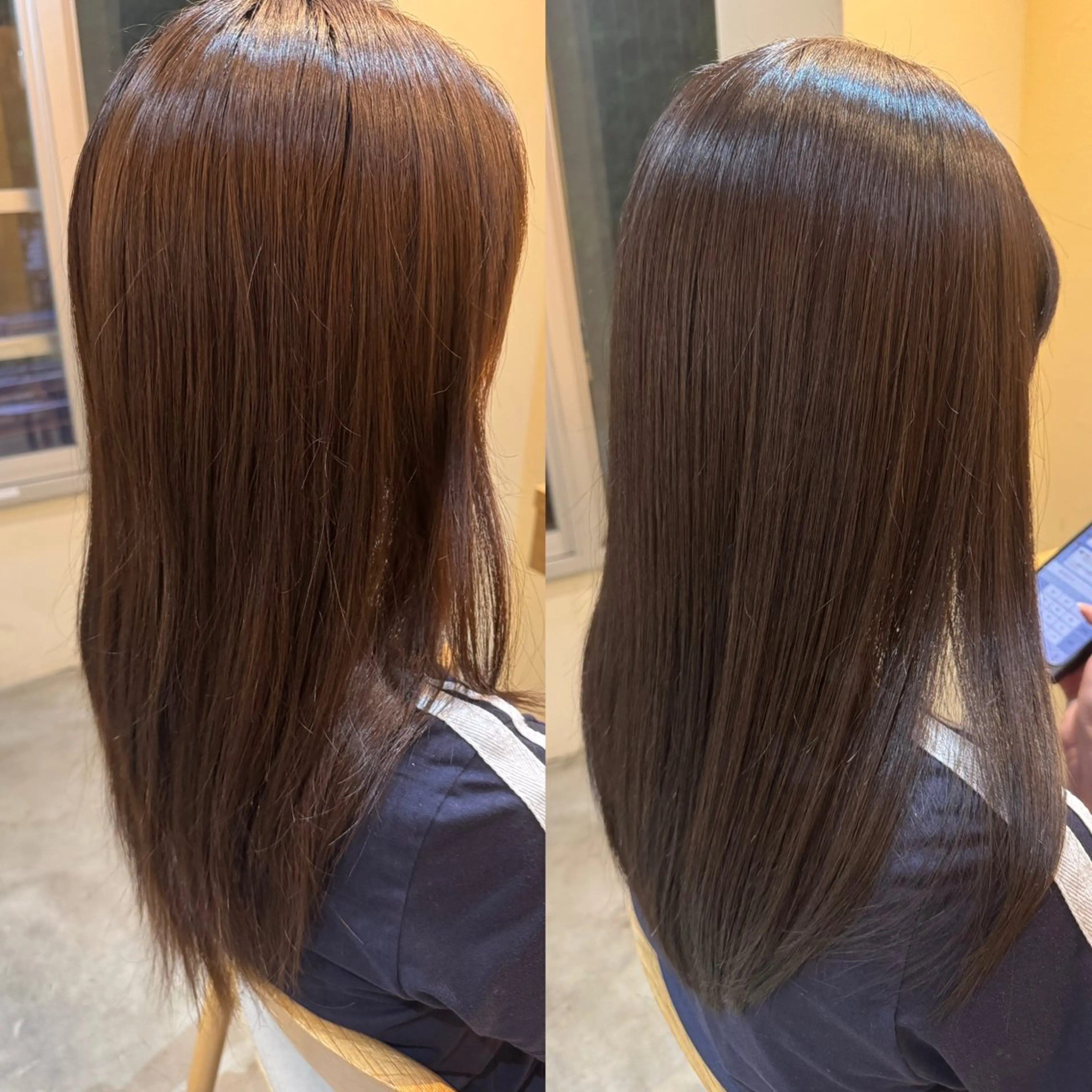 メテオストレート，髪質改善トリートメントの写真