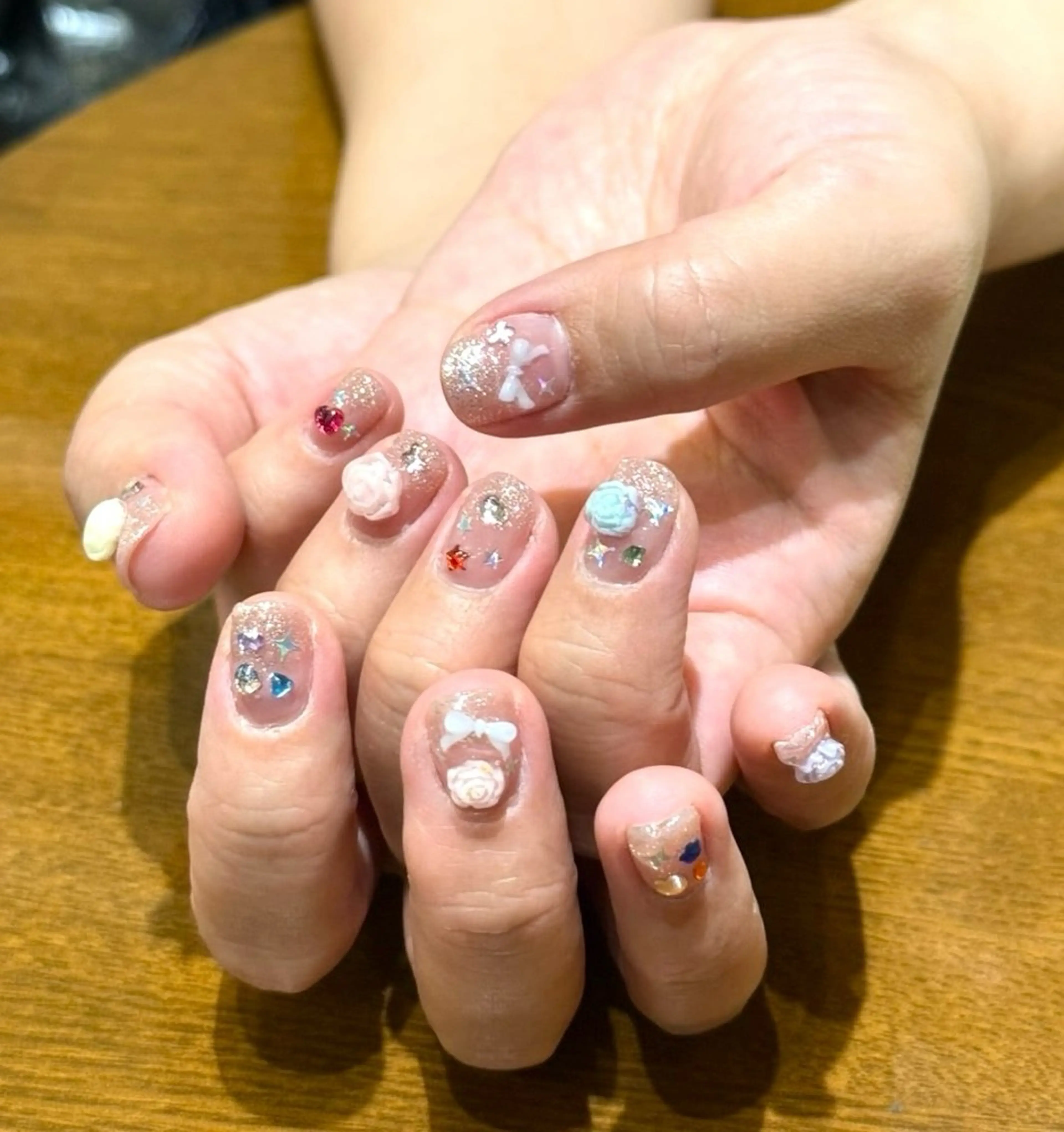 ネイル ハンドネイル ハンドケア ぽっぷん satomiのネイルデザイン