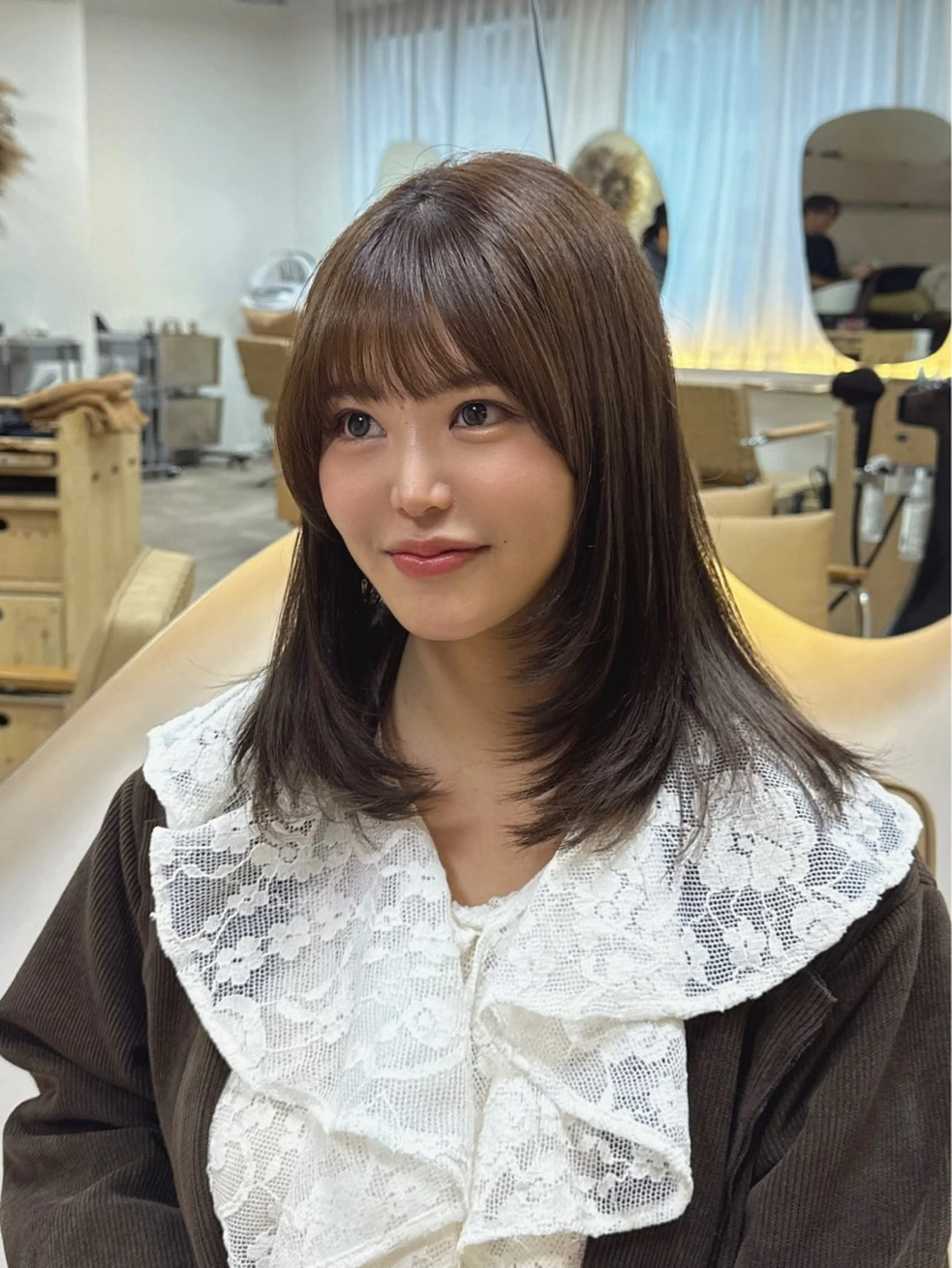 ミディアム トレンド韓国レイヤー 🇰🇷のんのヘアスタイル