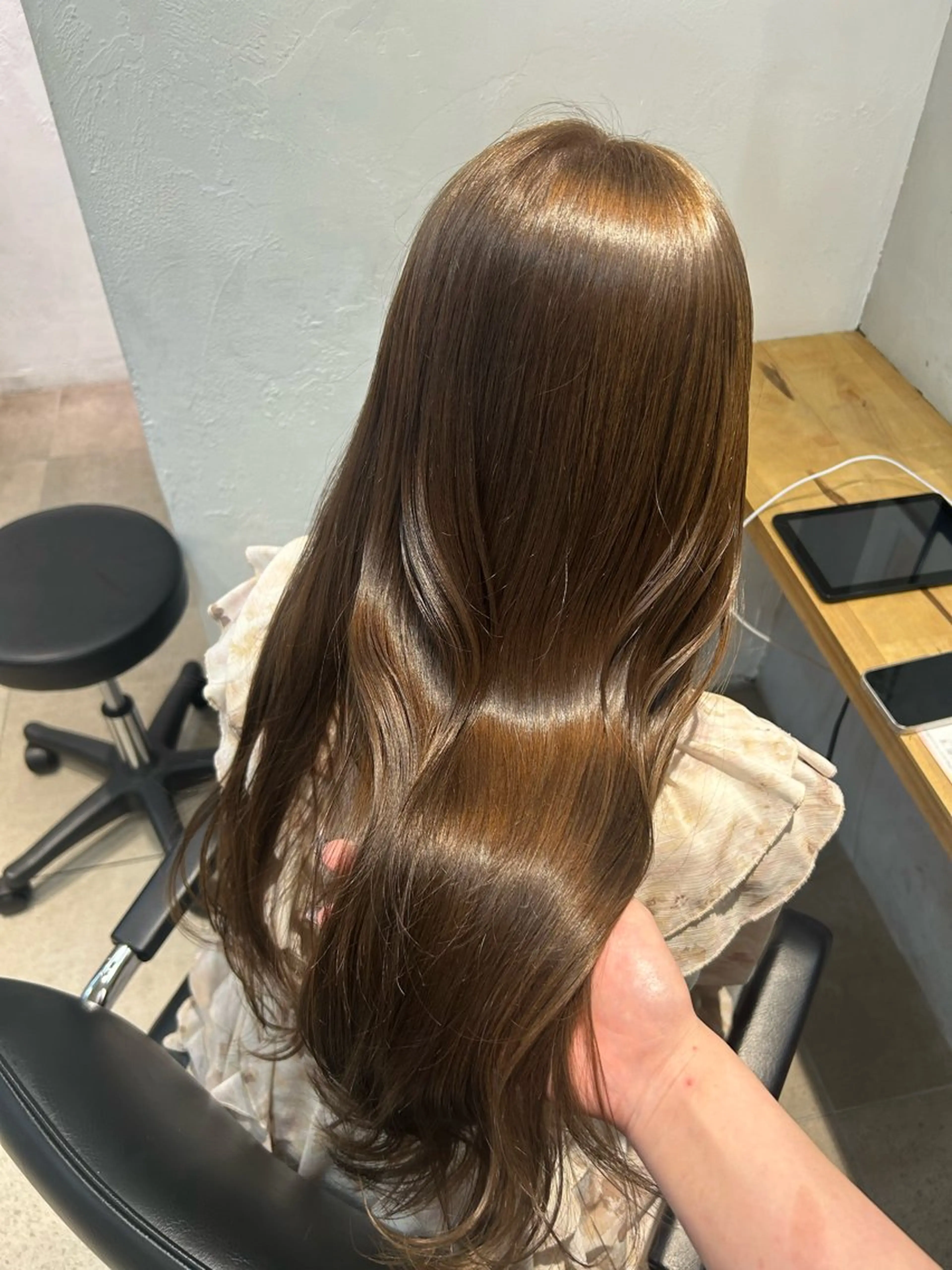 ロング ヘアカラー トリートメント LOE Yuuka/42🩵のヘアスタイル