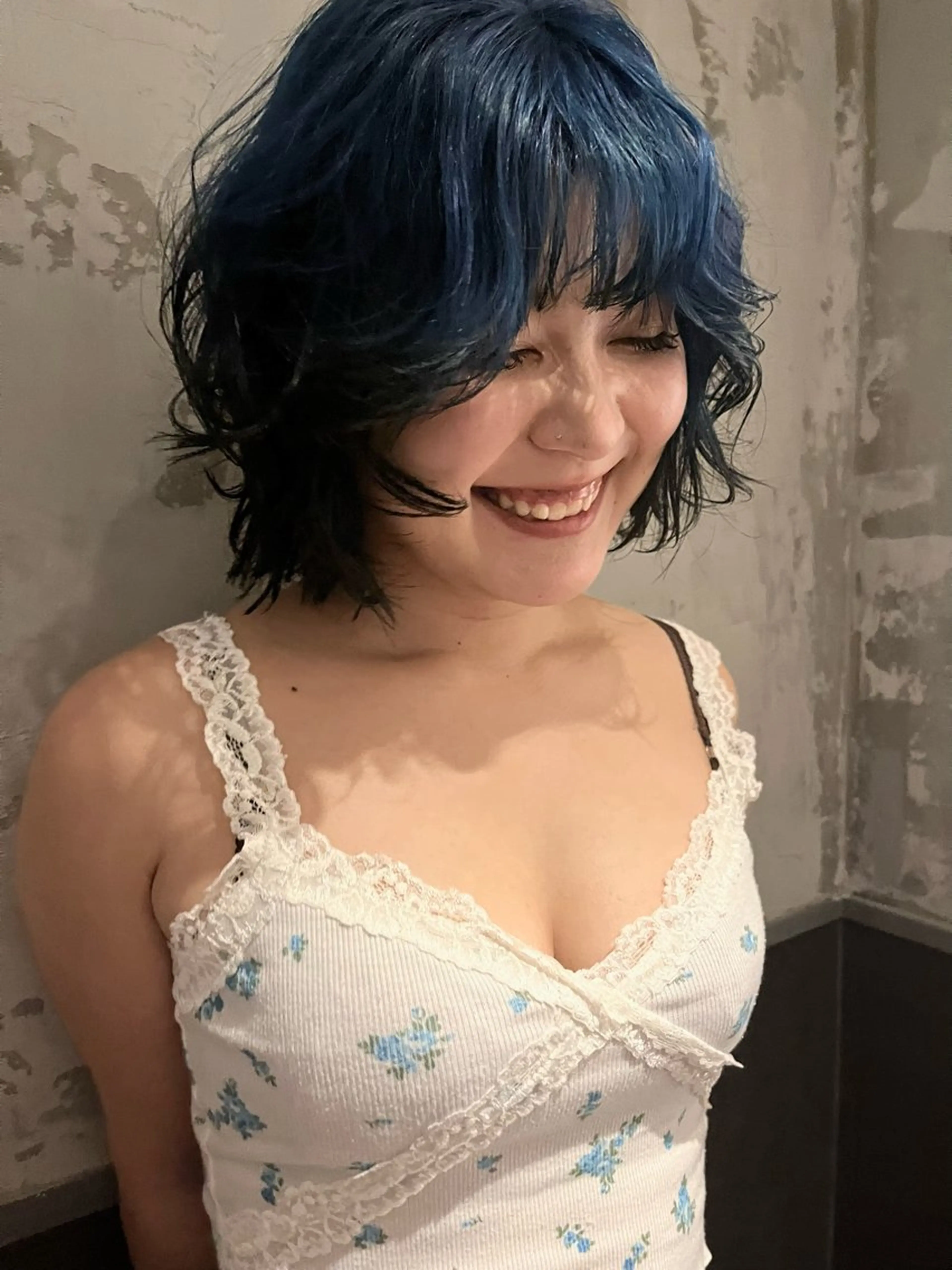 ミディアム カラー カット ヘアカラー トリートメント 田中 里奈のヘアスタイル