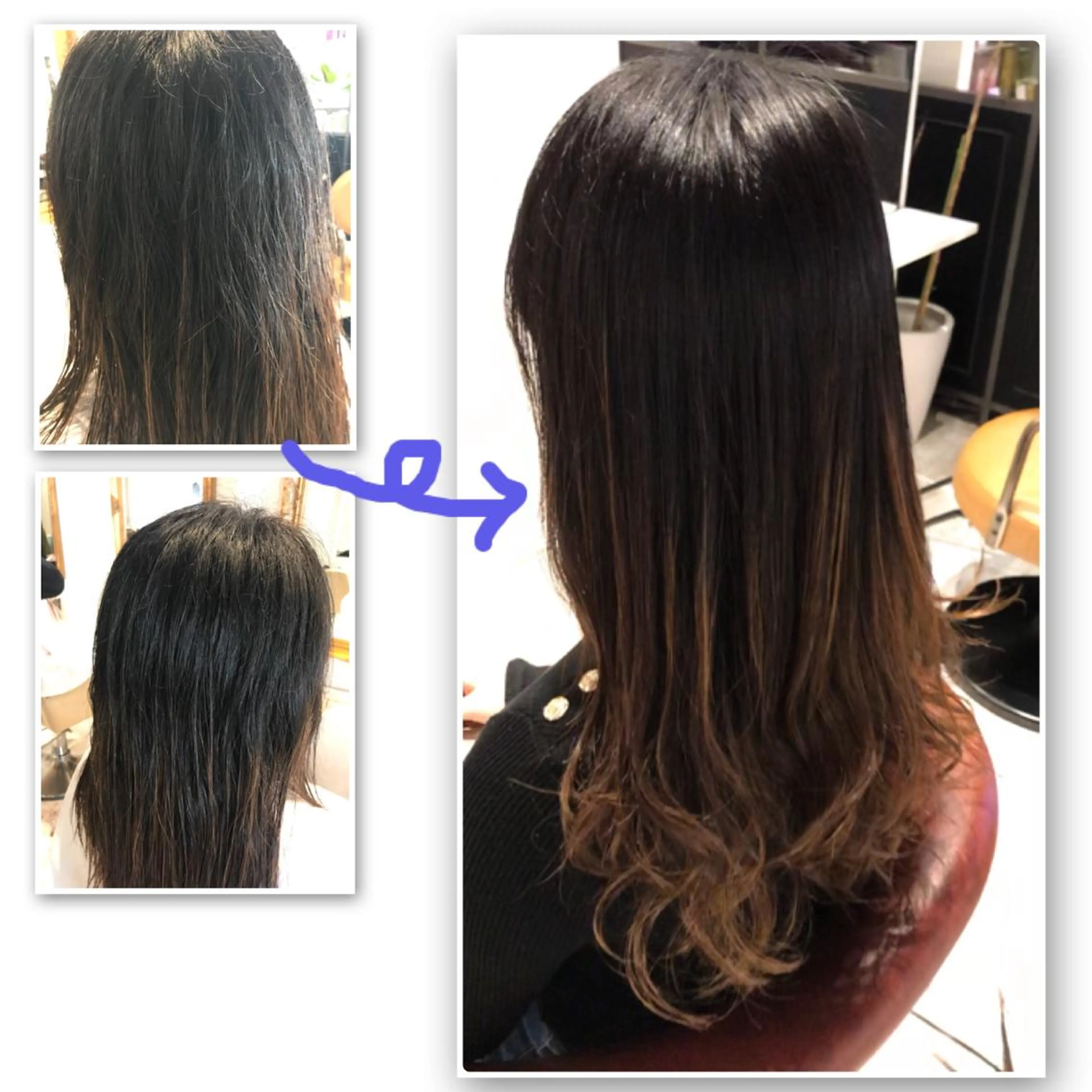 ロング カラー パーマ ストレートパーマ 二児のパパで店長な 戸田健治のヘアスタイル