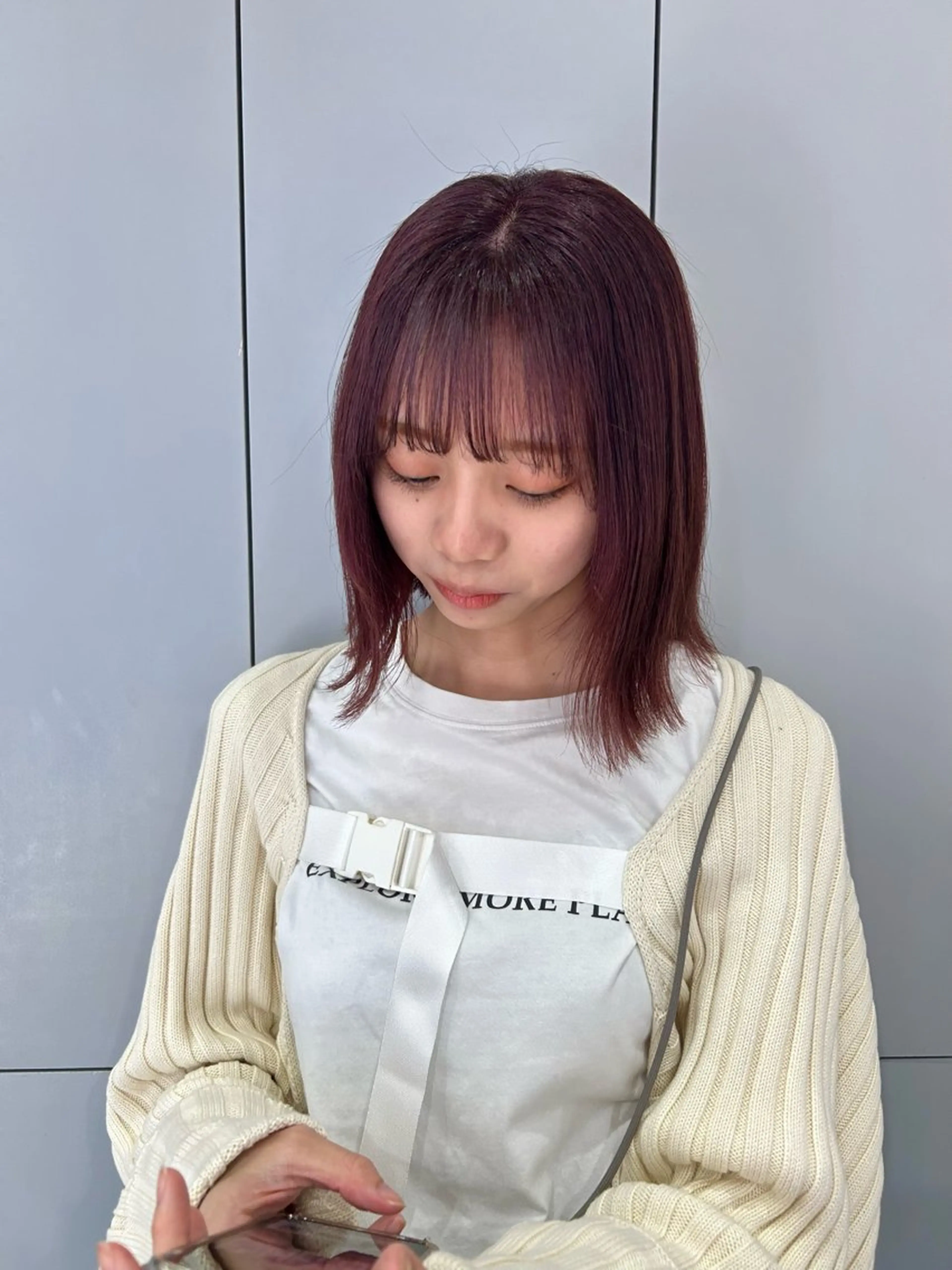 ミディアム 福島 ひかりのヘアスタイル