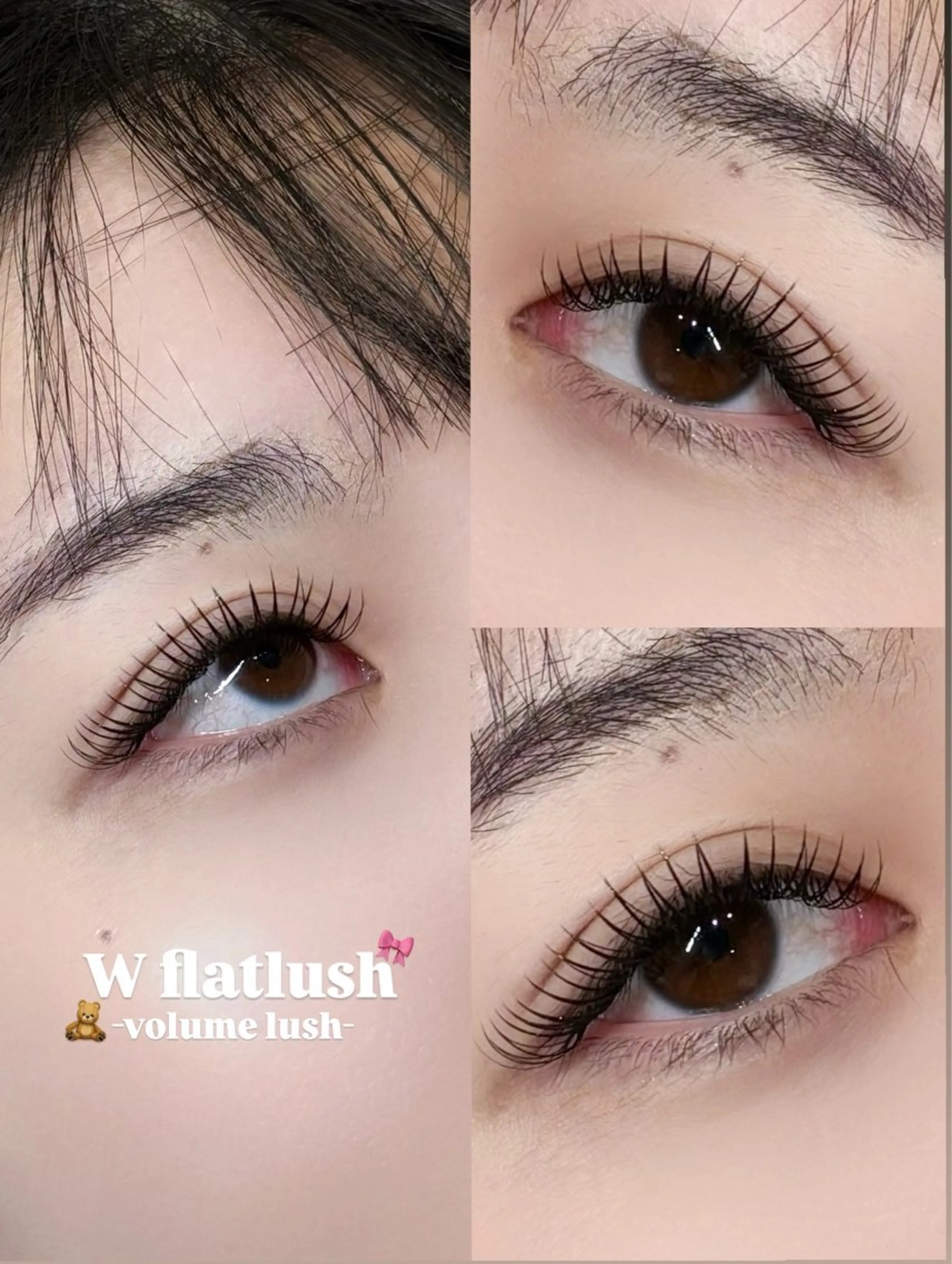 マツエク・マツパ 束感まつ毛 フラットラッシュ ボリュームラッシュ sol soraのマツエク・マツパデザイン