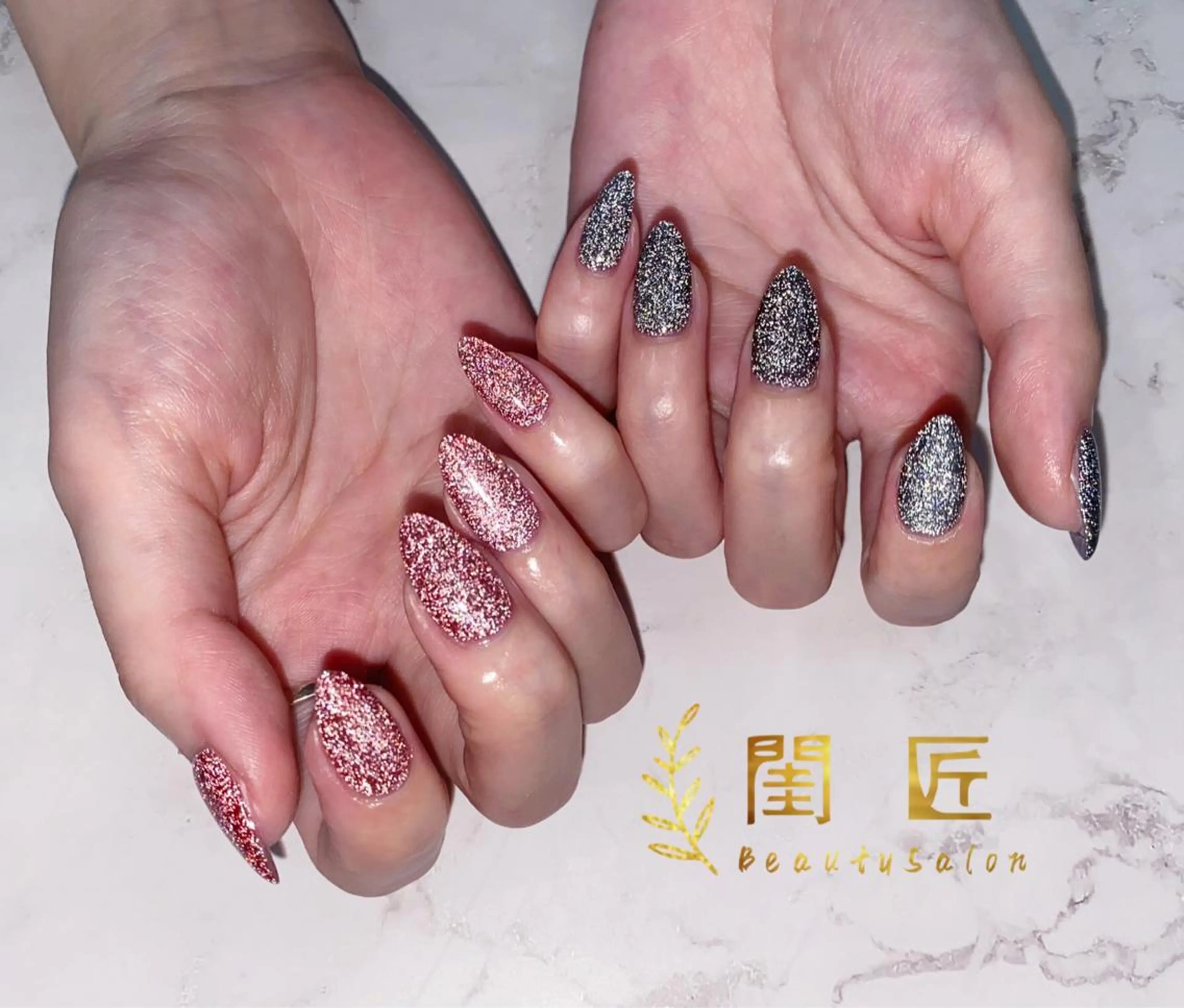 ネイル フラッシュネイル フラッシュマグ マグネットネイル 閨匠 上野店のネイルデザイン