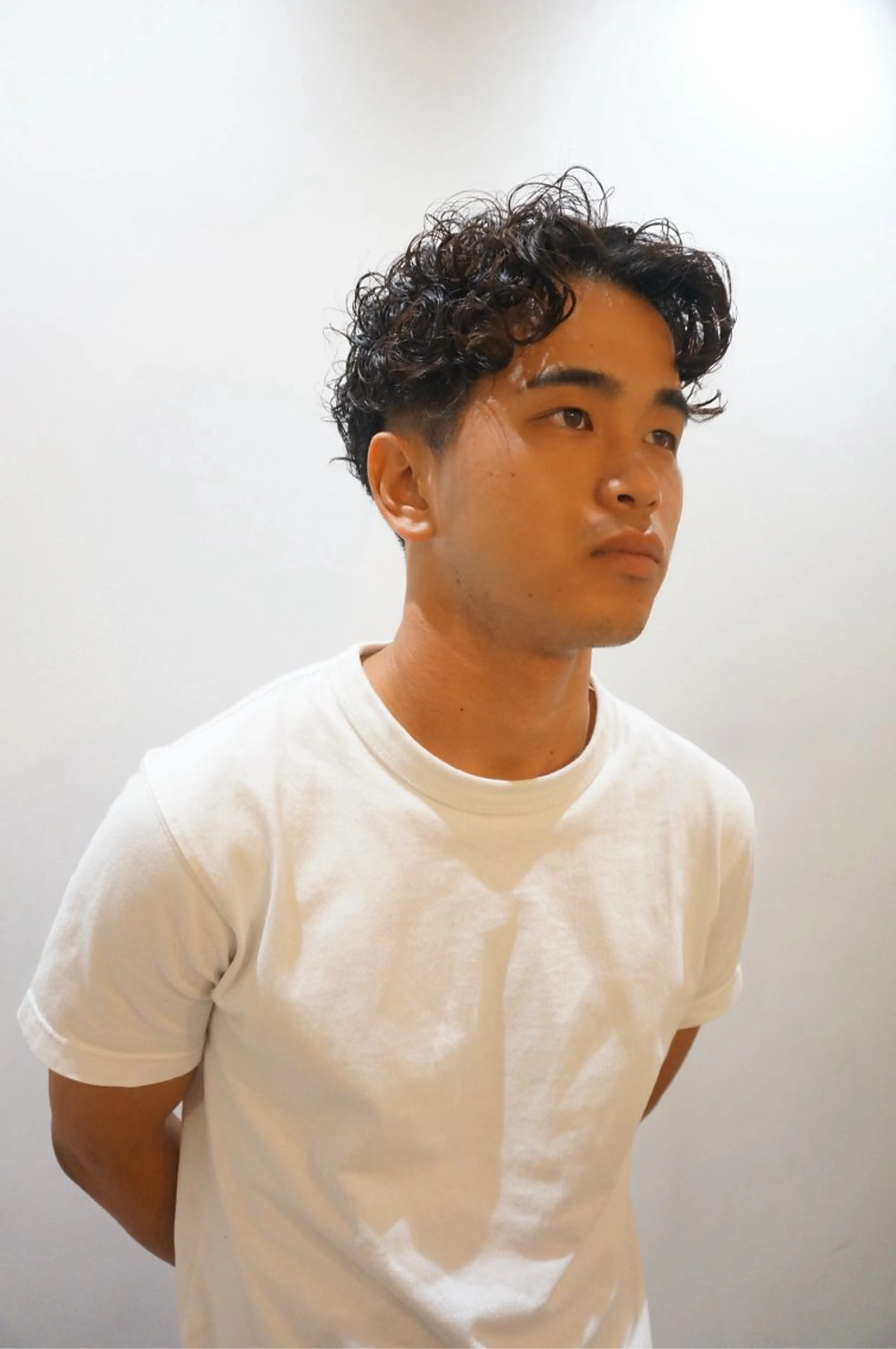 メンズ カット パーマ 窪田 力也のヘアスタイル