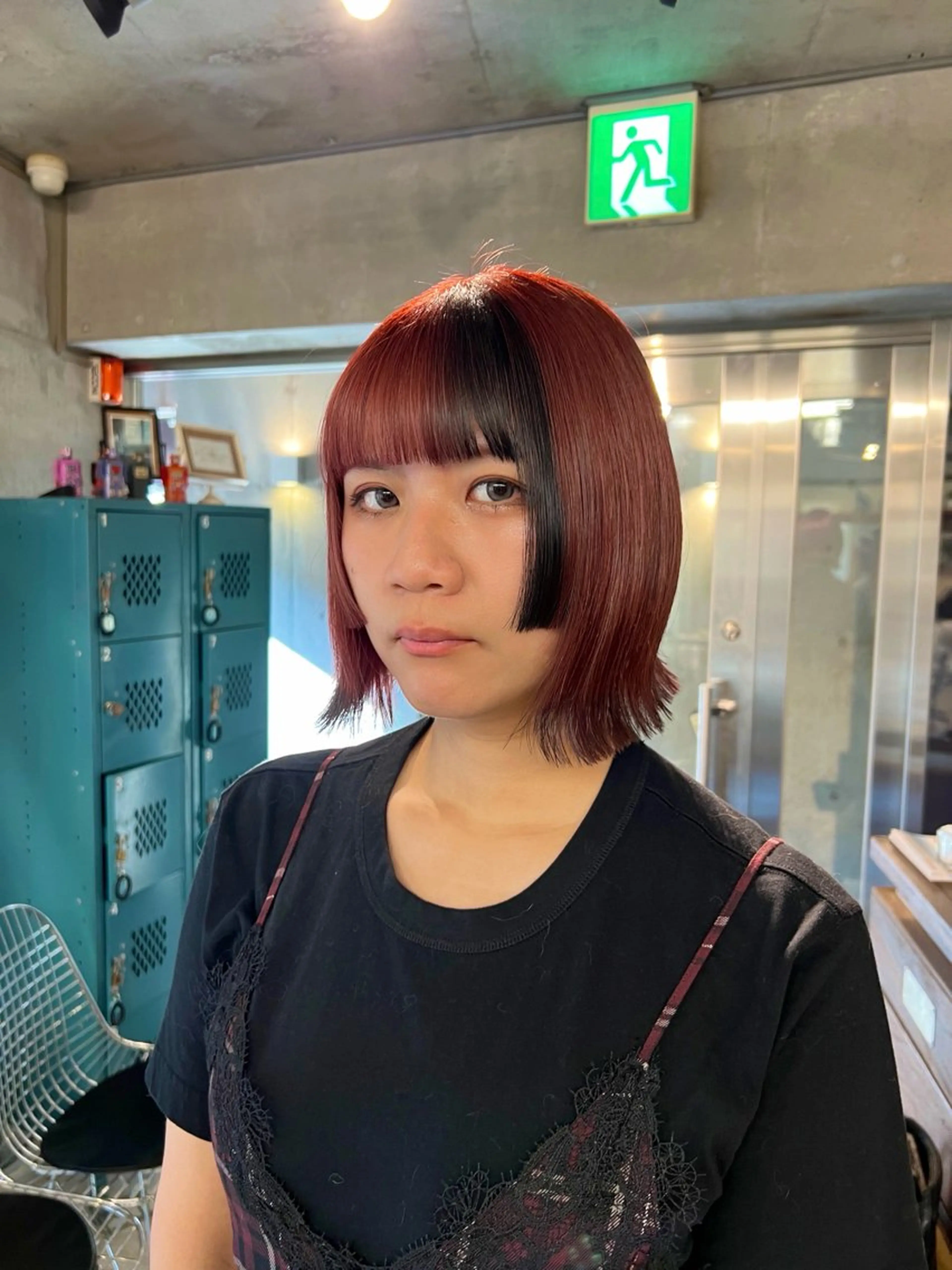 ショート ボブ ヘアカラー 土田かほ/本日🈳 透明感カラー🍃のヘアスタイル