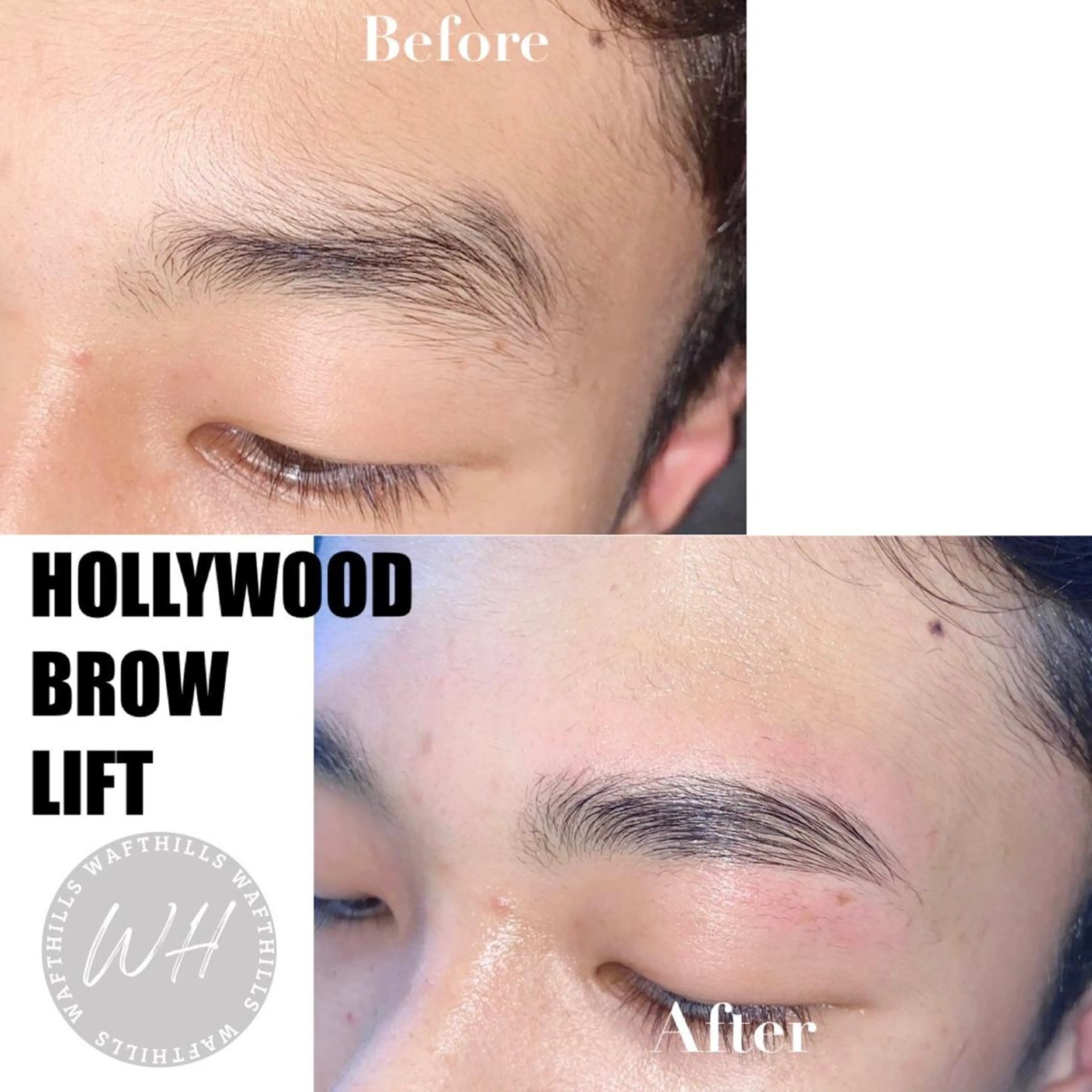 アイブロウ ハリウッドブロウリフト メンズアイブロウ ワックス脱毛 その他(アイブロウ) アイブロウサロン　　　Waft Hills所属・アイブロウサロン Waft Hillsの眉毛・アイブロウイメージ