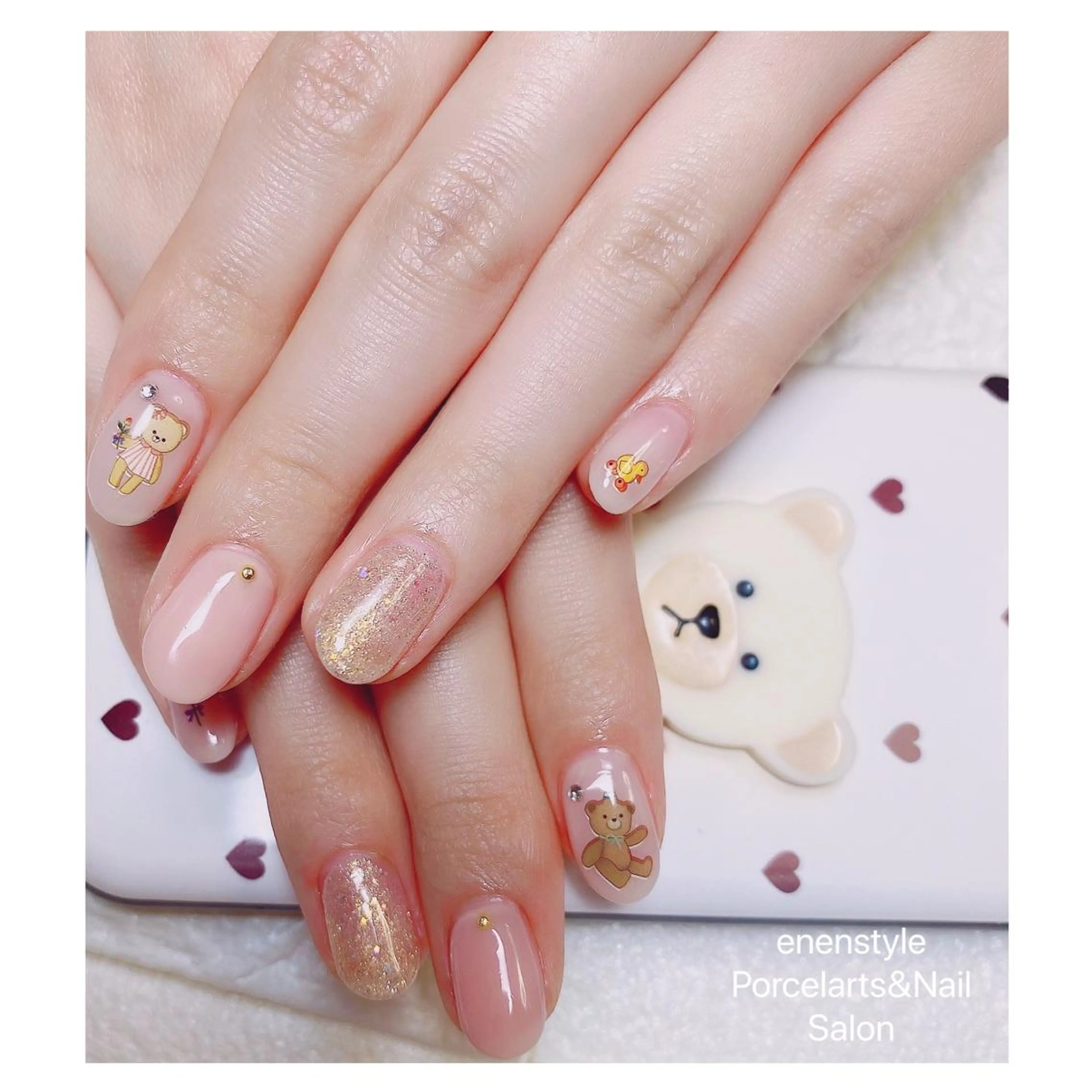 ミディアム ネイル ハンドネイル 👑enen style👑のネイルデザイン