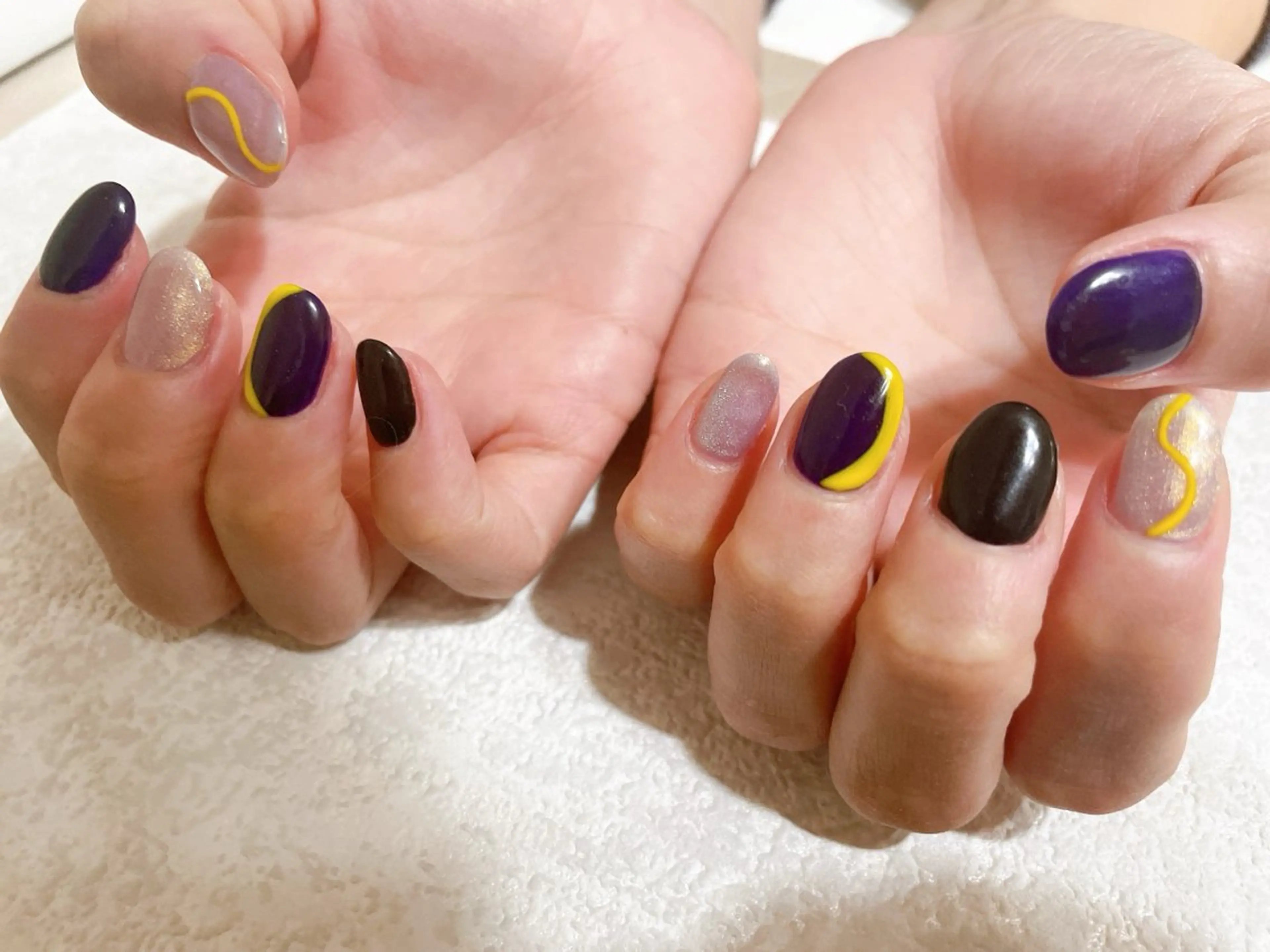 ネイル ジェルネイル 韓国ネイル パラジェル 冬ネイル ハンドネイル kikinail 溝の口のネイルデザイン