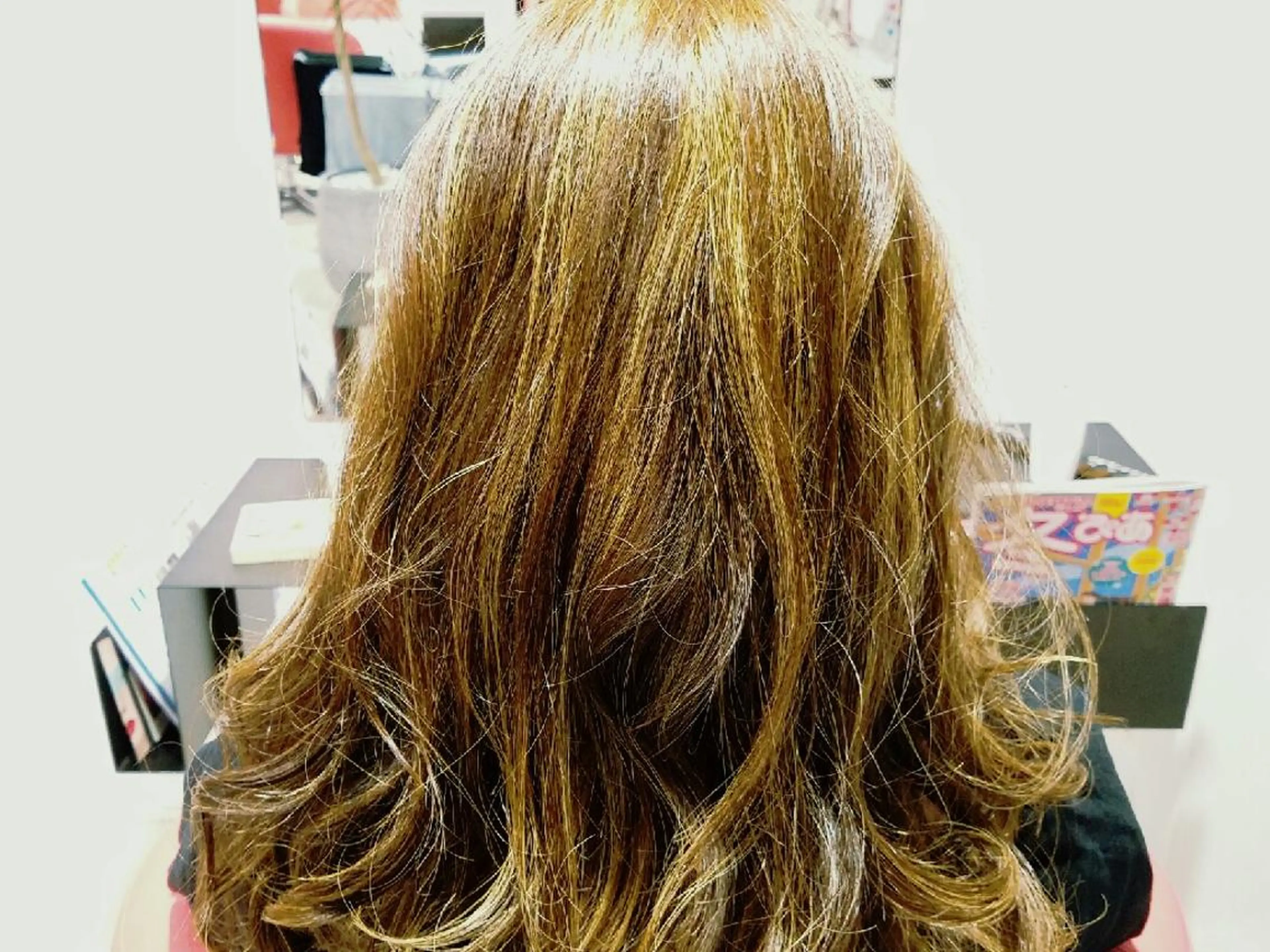 ミディアム セミロング ロング カラー 外国人風カラー 田中 光のヘアスタイル