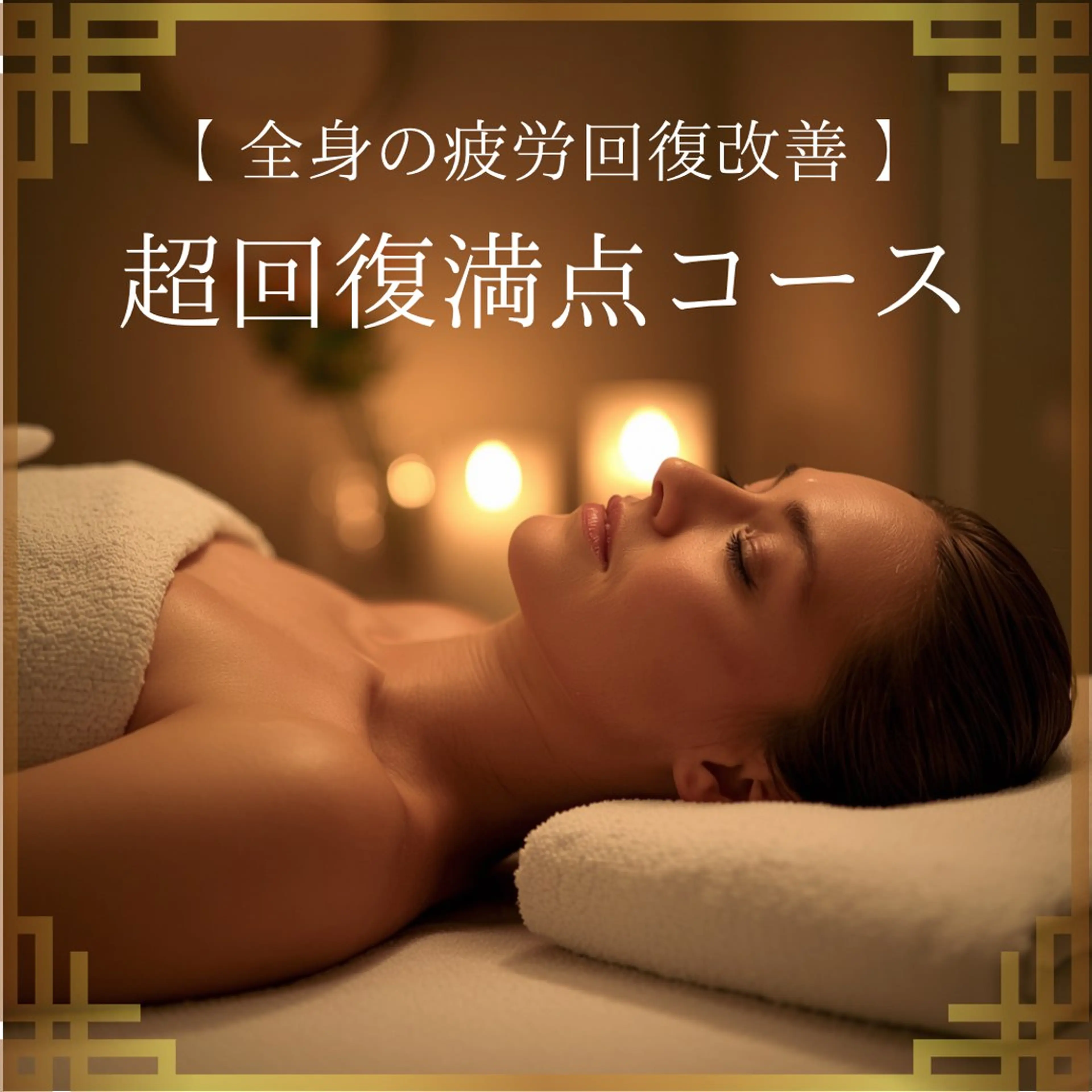 ☆超おすすめ☆【全身の疲労回復改善♪】超回復満点コース(アロマトリートメント120＋ヘッド30)の写真